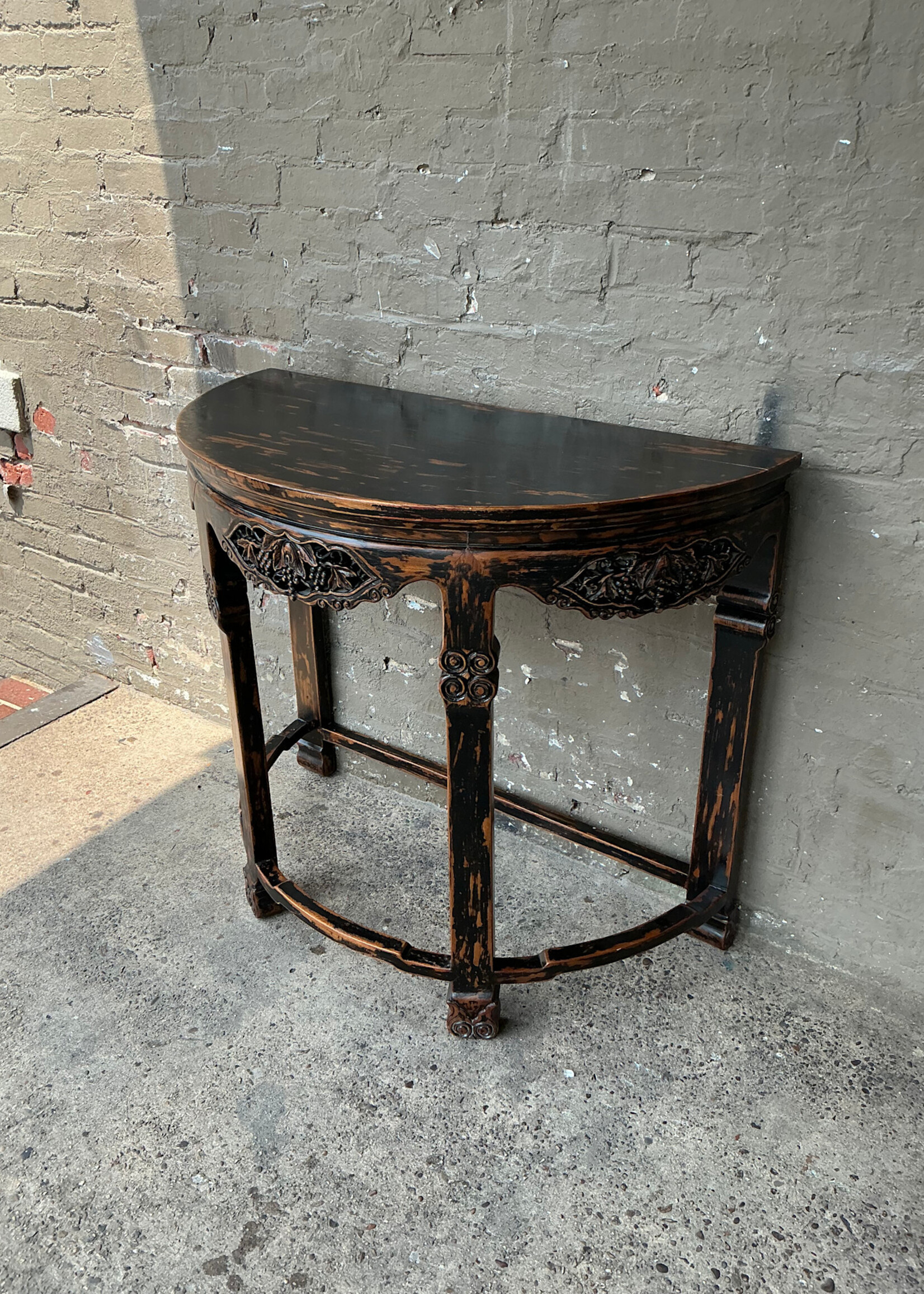 GOODWOOD Chinese Carved Demilune