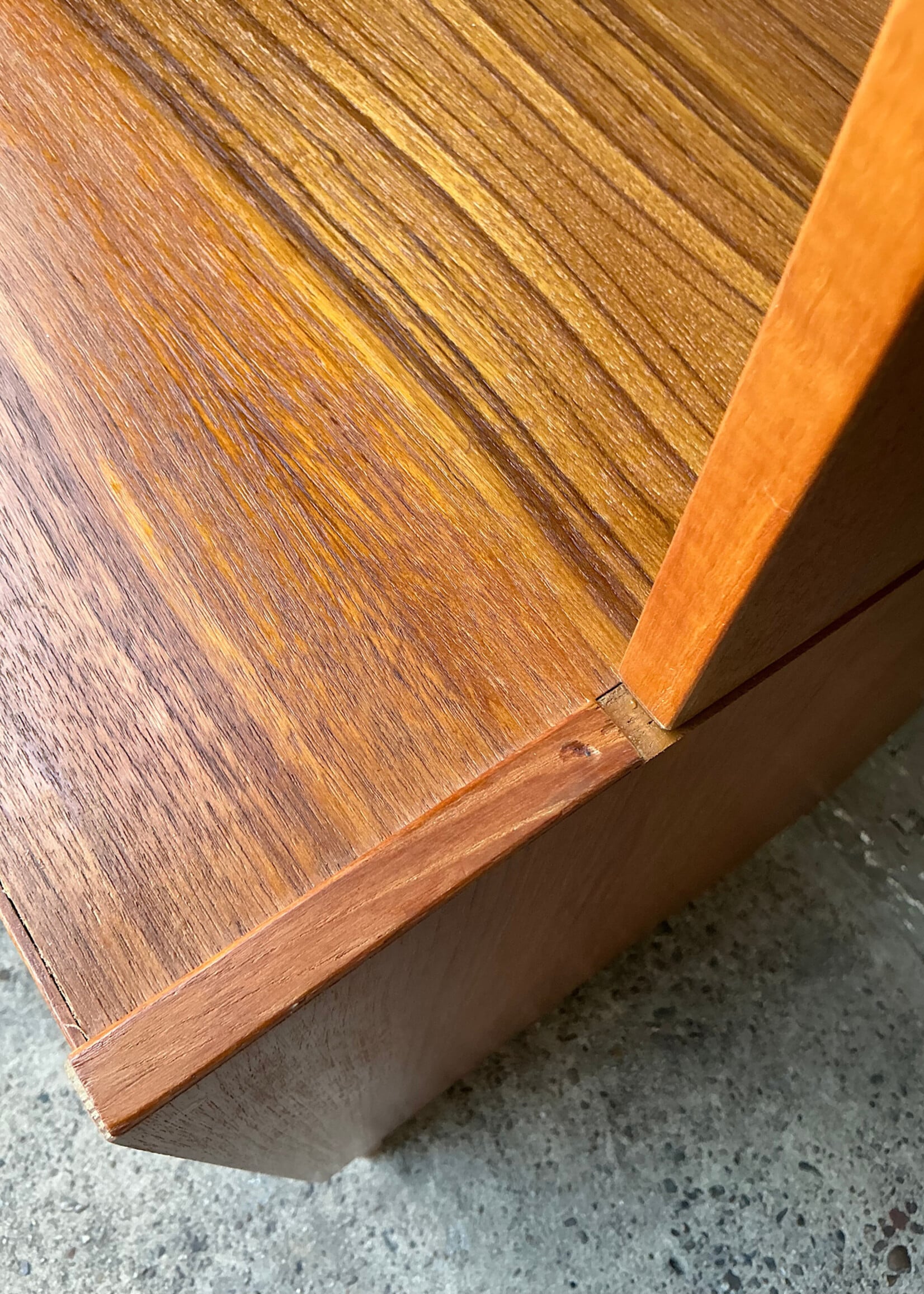 GOODWOOD Danish Modern Teak Shelf over Drawers