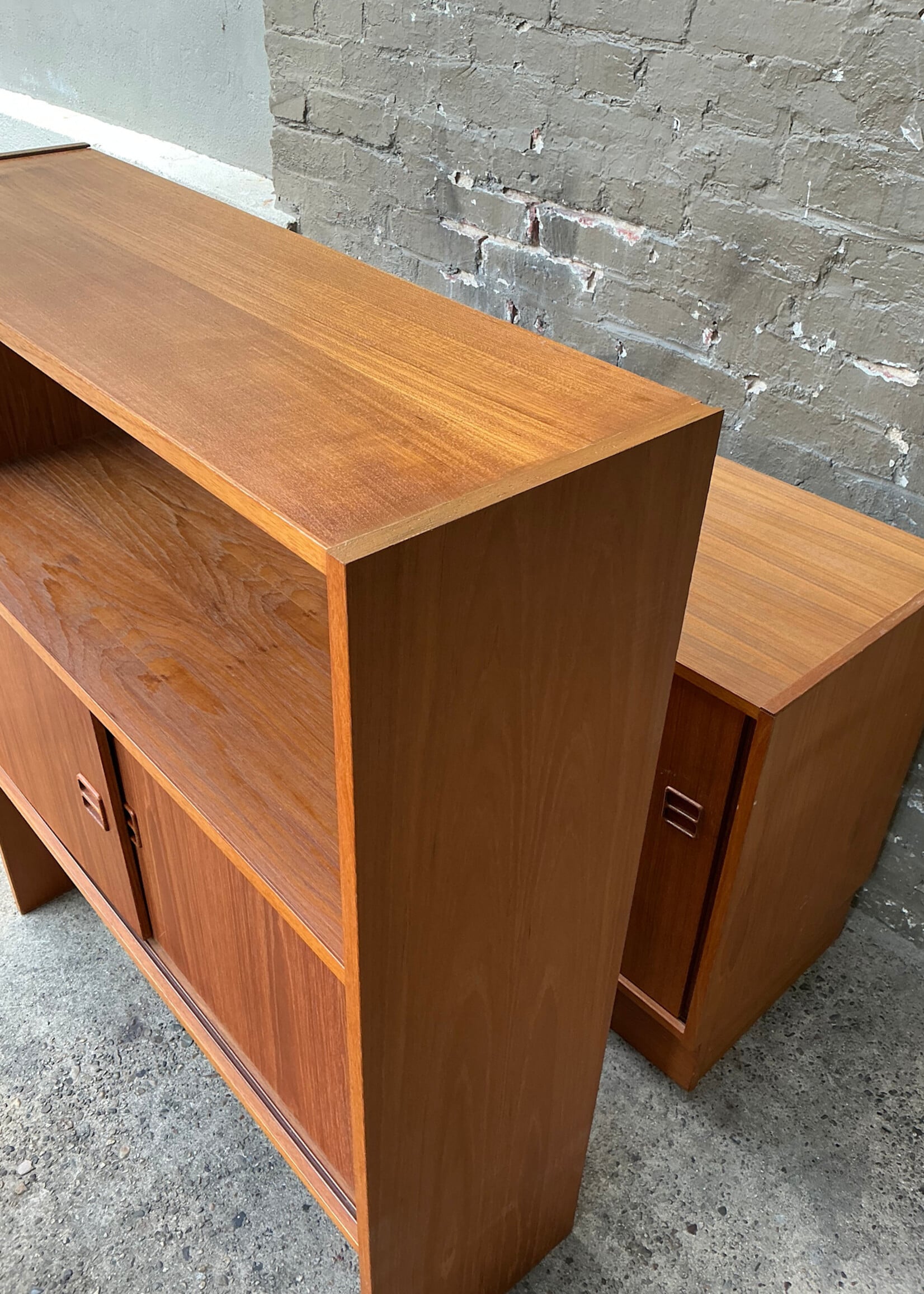 GOODWOOD Danish Modern Teak Shelf over Drawers