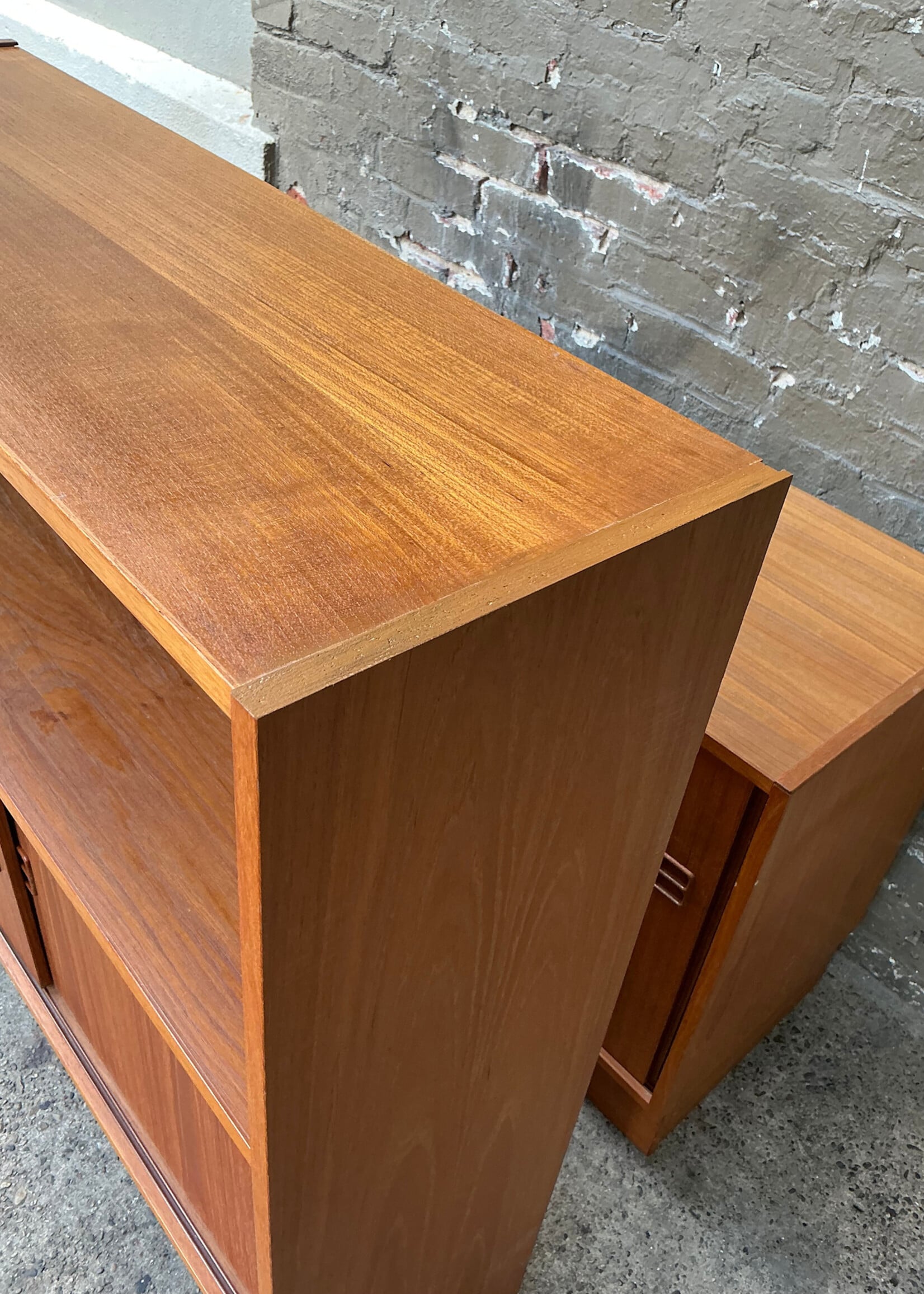 GOODWOOD Danish Modern Teak Shelf over Drawers