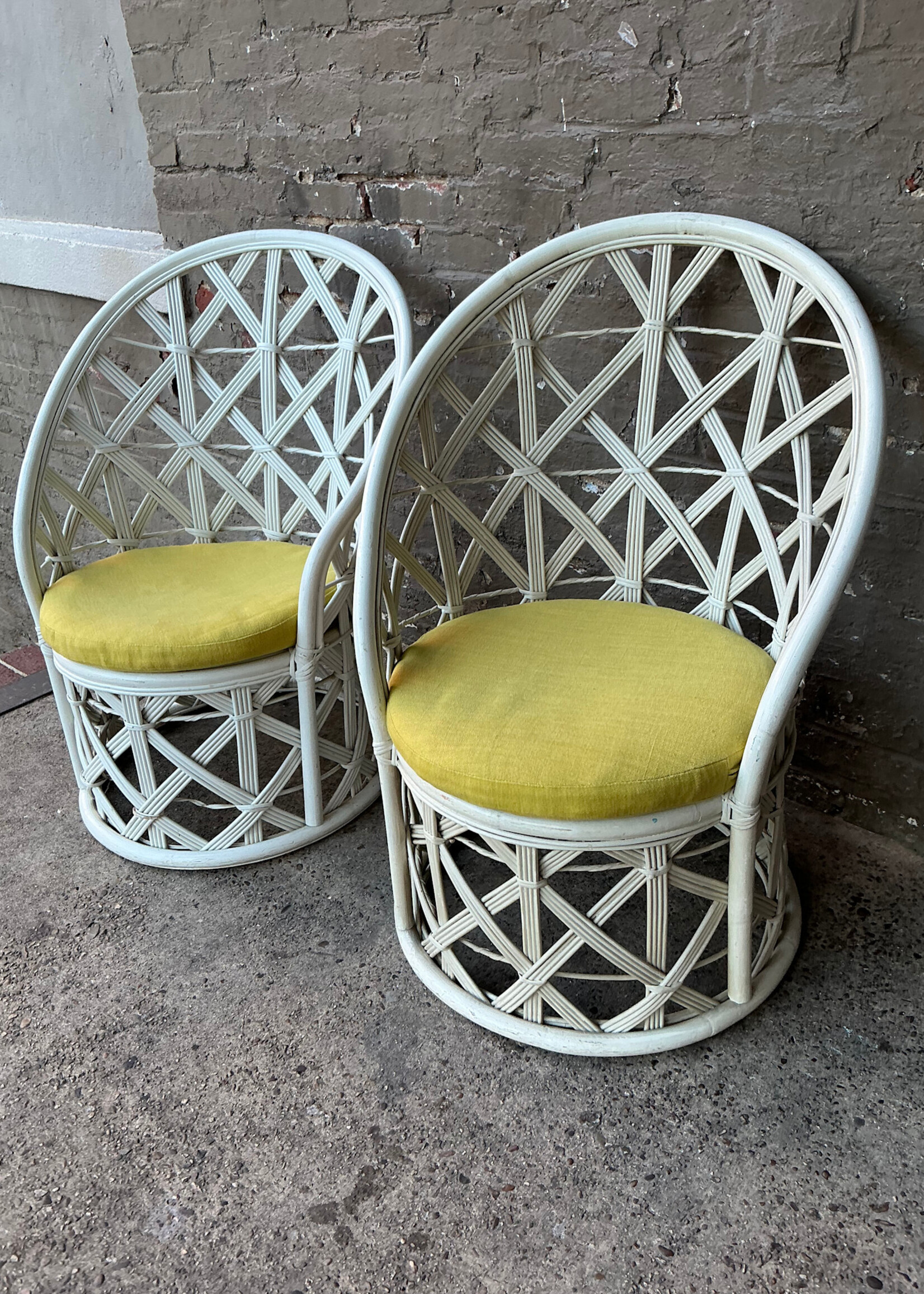 GOODWOOD Pair of Vintage Wicker Chairs