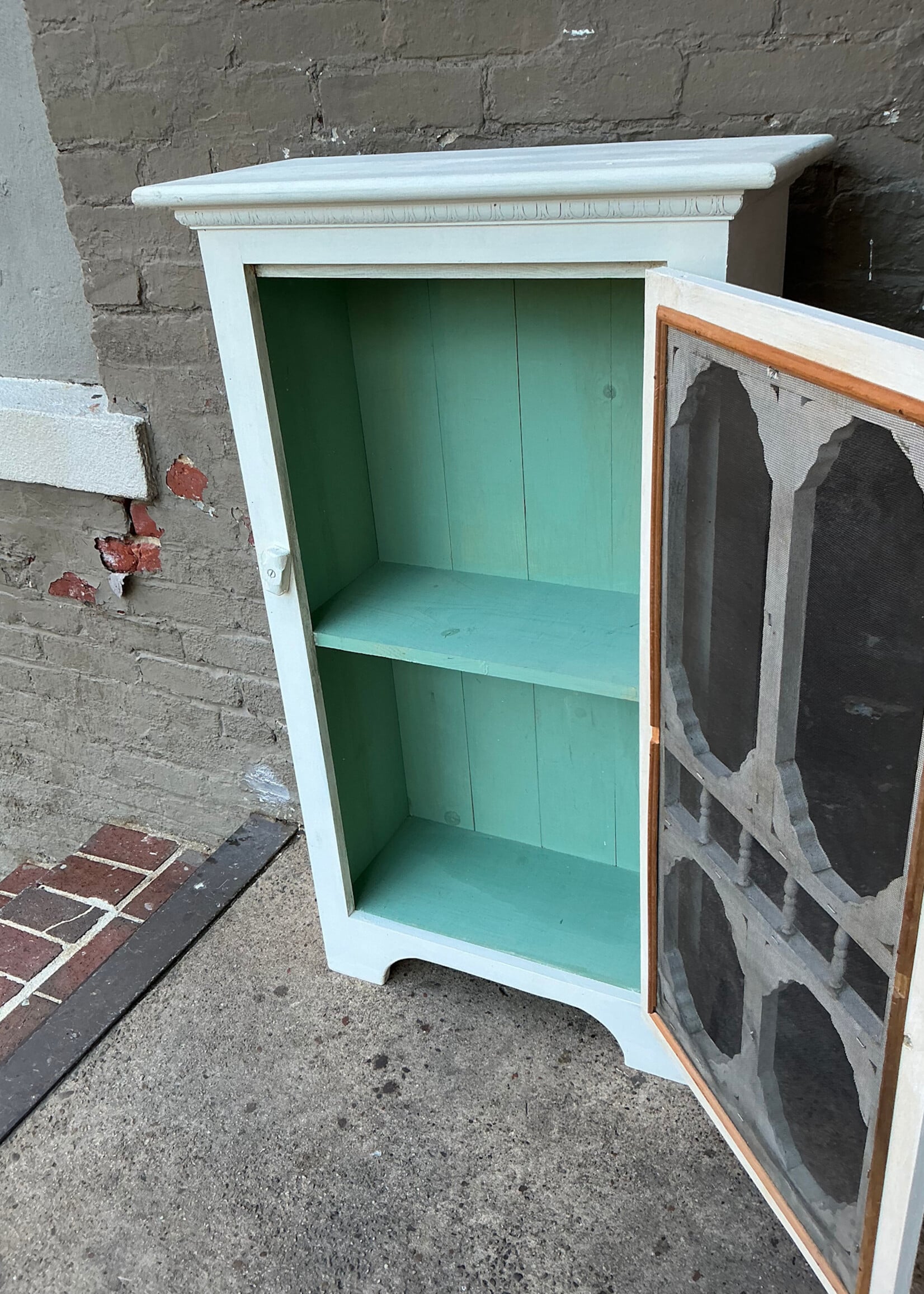 GOODWOOD Painted Chickenwire Cupboard