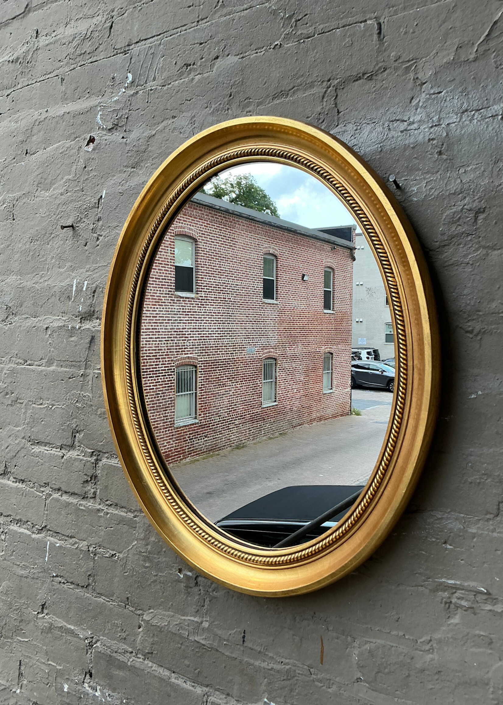 GOODWOOD Oval Gilt Mirror