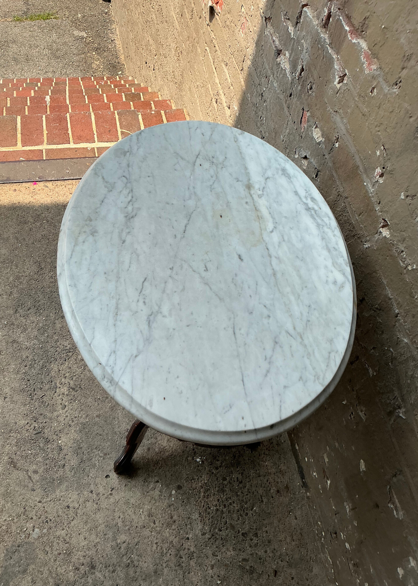 GOODWOOD Victorian Marble Top Parlor Table