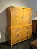 GOODWOOD Hollywood Regency Style Burl Cupboard