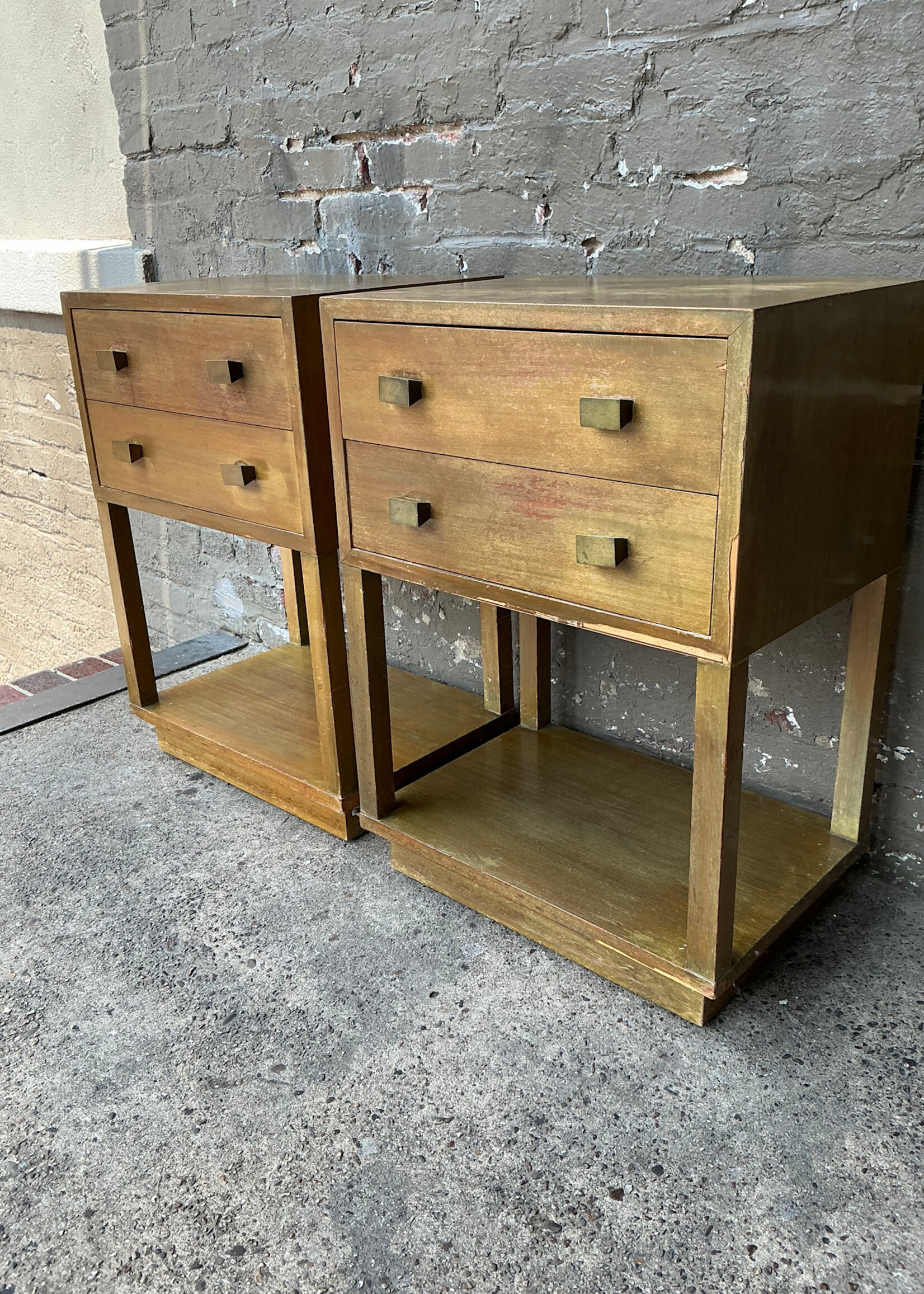 GOODWOOD Pair of Mid Century Modern Nightstands