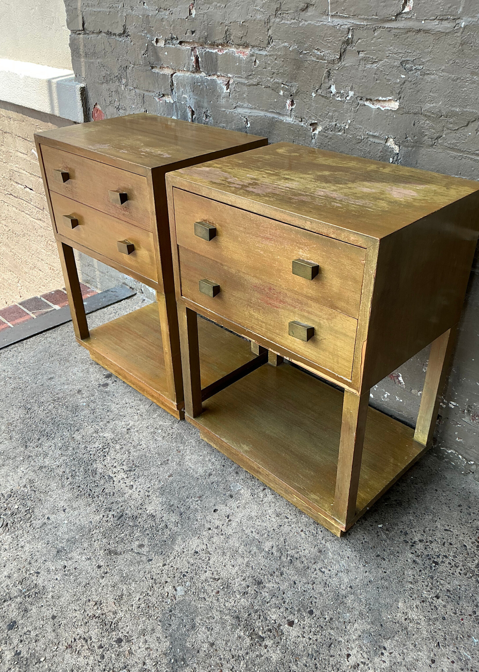 GOODWOOD Pair of Mid Century Modern Nightstands