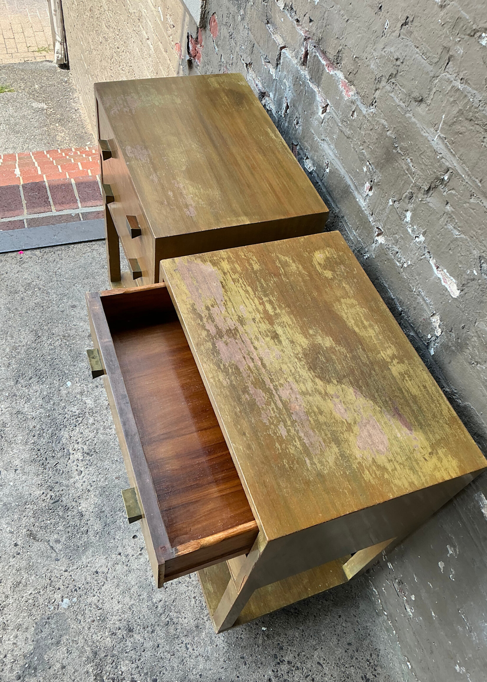 GOODWOOD Pair of Mid Century Modern Nightstands