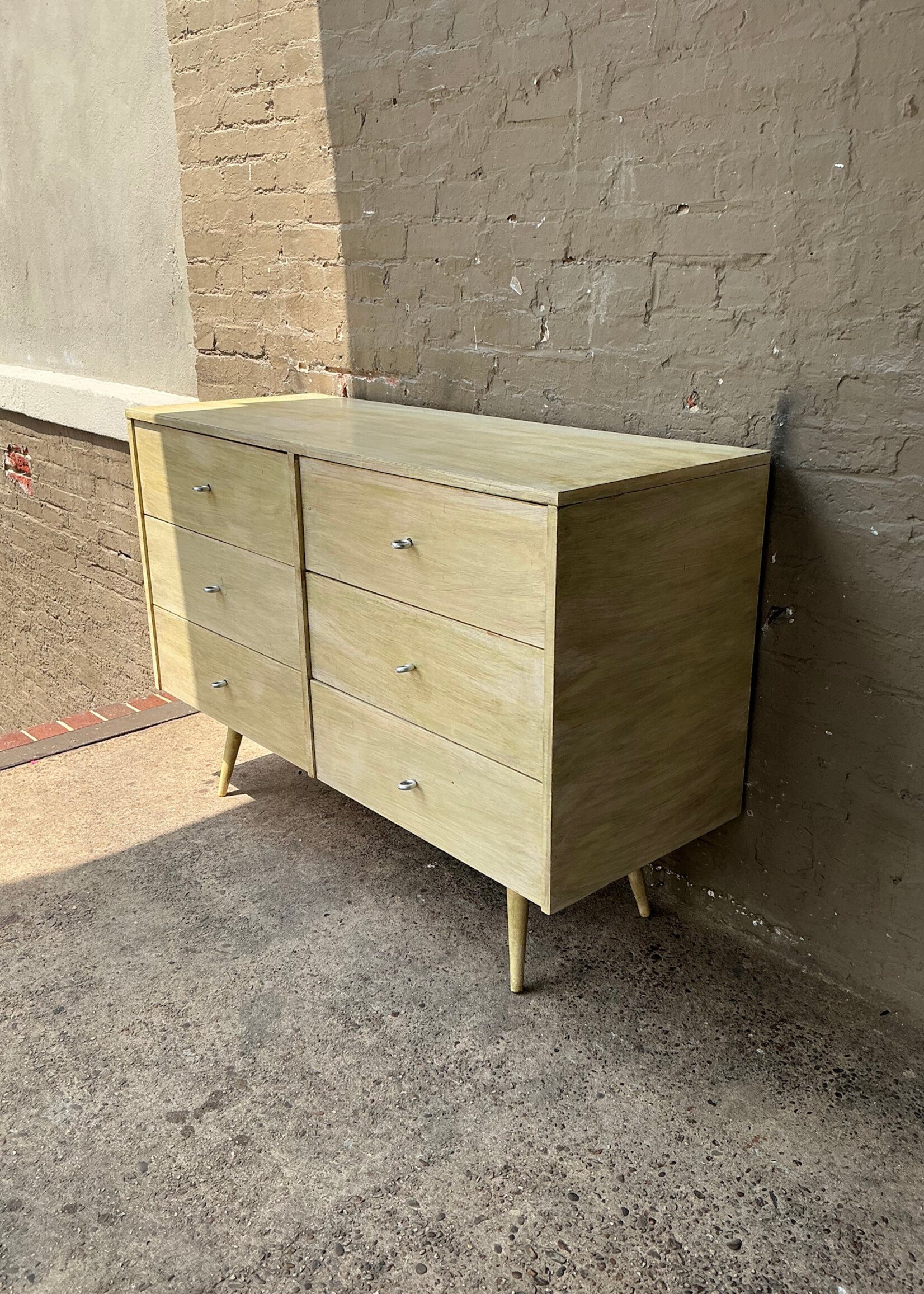 GOODWOOD Painted MCM Peg Leg Dresser