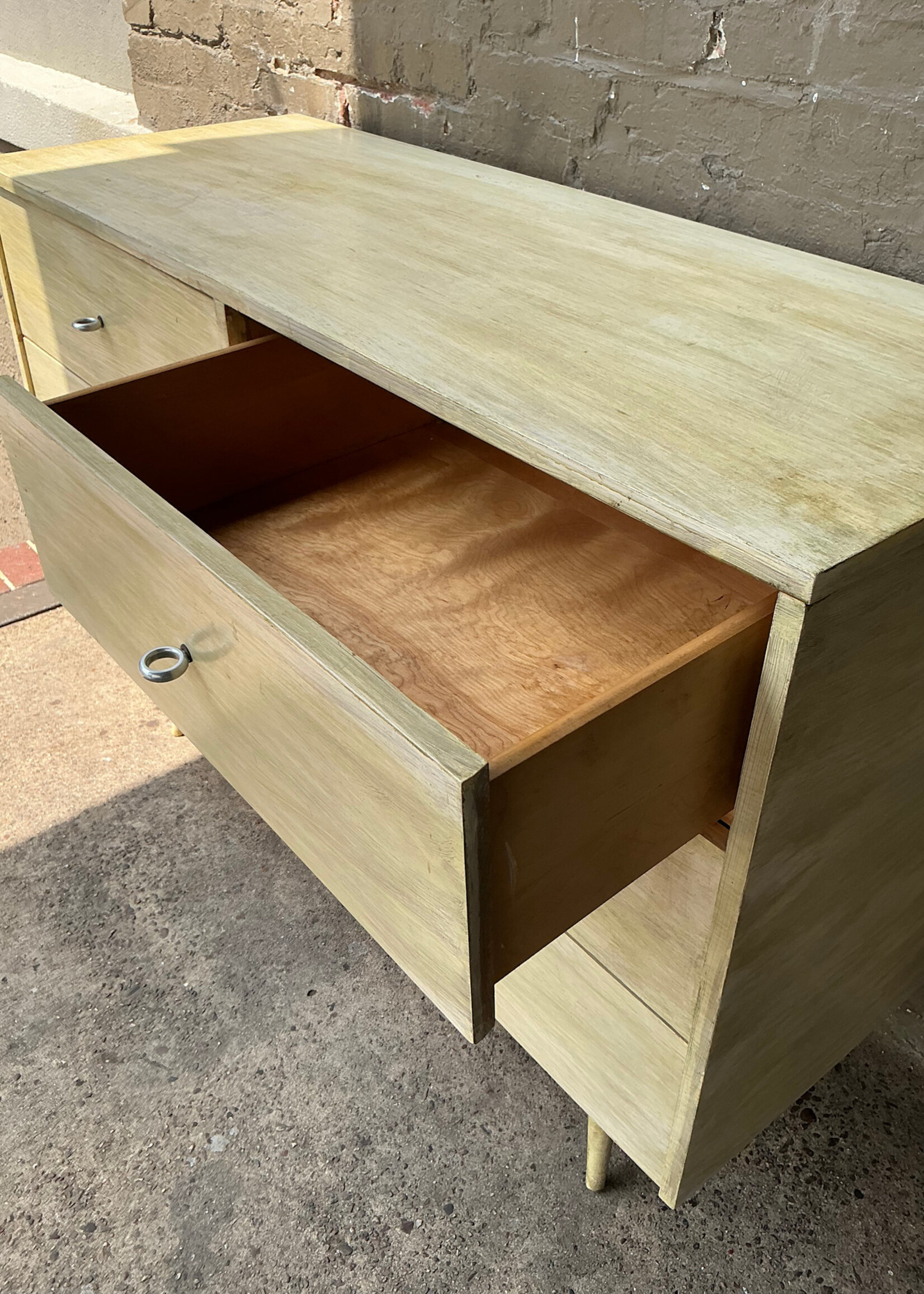 GOODWOOD Painted MCM Peg Leg Dresser