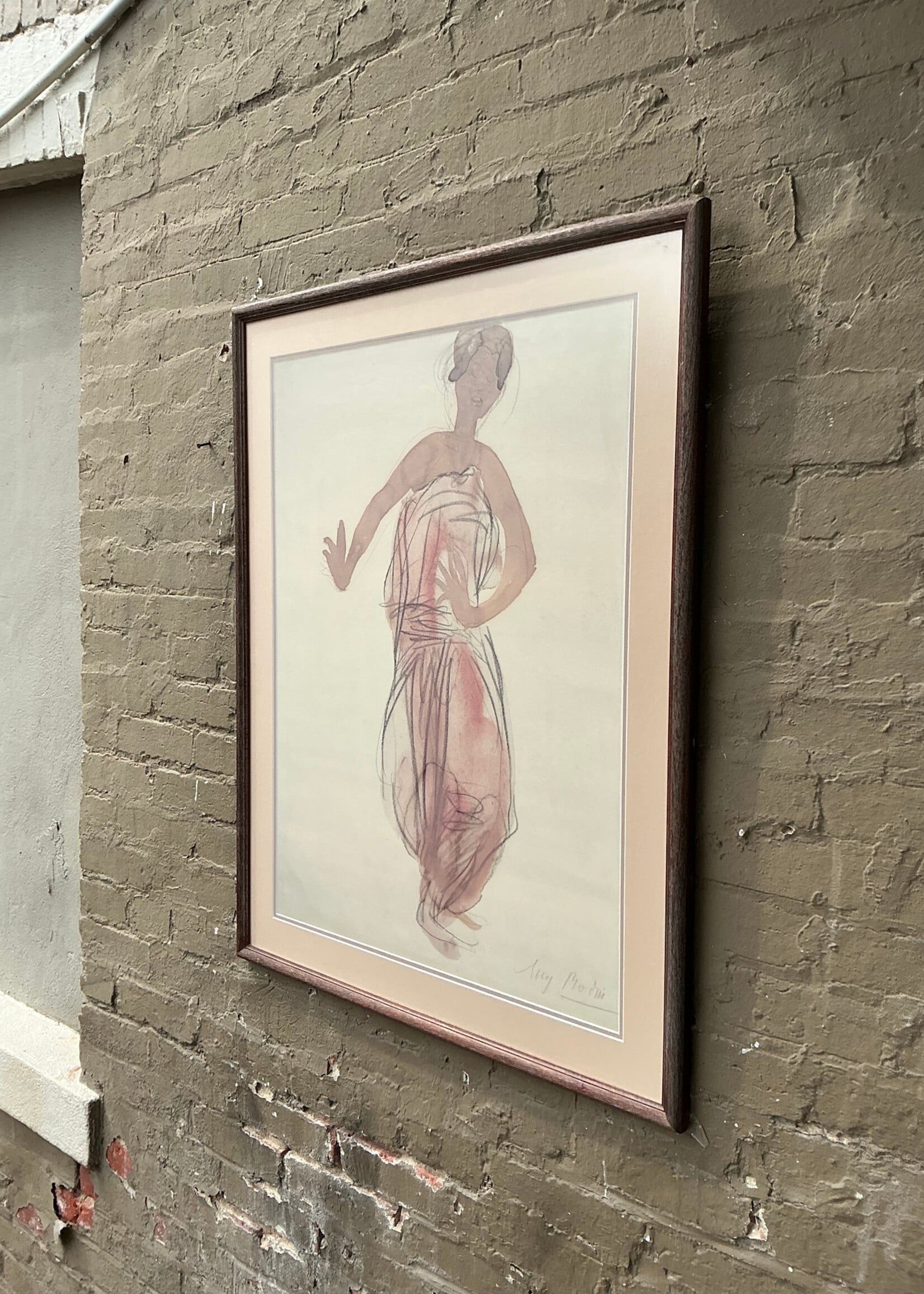 GOODWOOD Cambodian Dancer Lithograph, Auguste Rodin