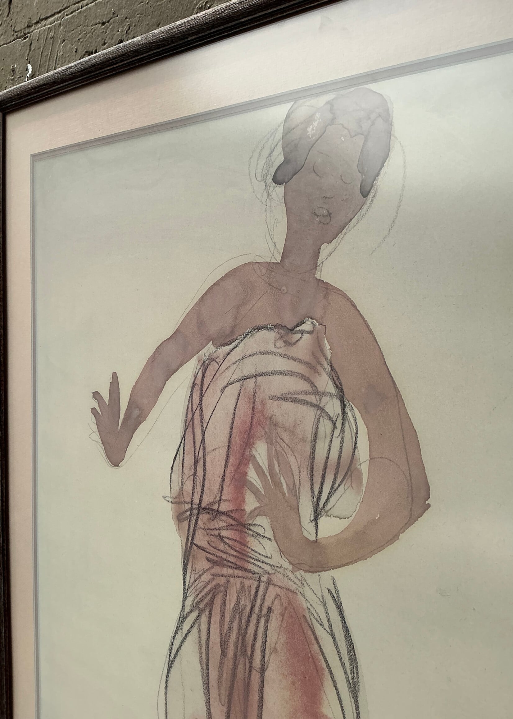 GOODWOOD Cambodian Dancer Lithograph, Auguste Rodin