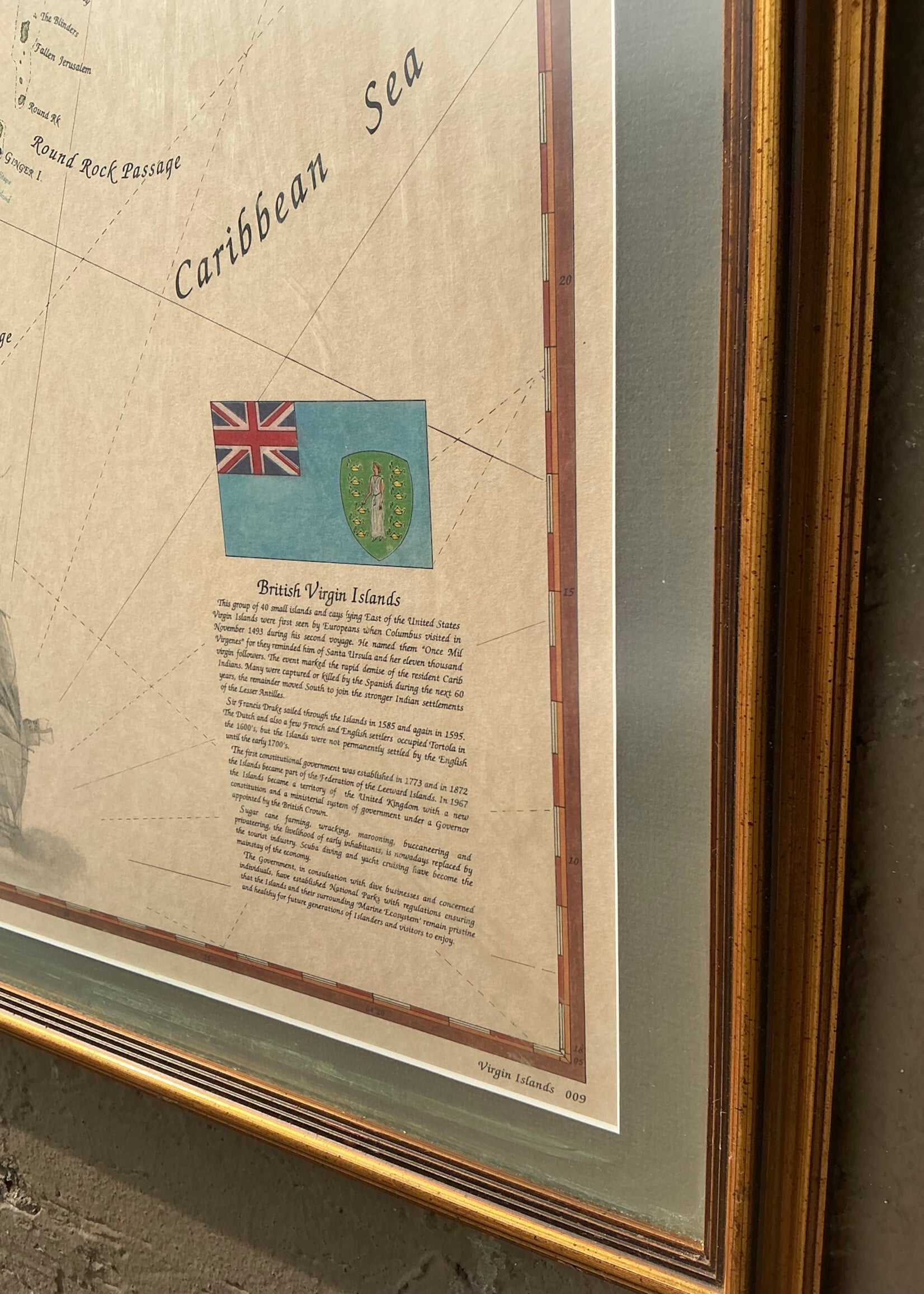 GOODWOOD Framed Virgin Islands Poster