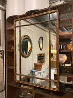 Renee Hill for GoodWood Hollywood Regency Style Faux Bamboo Mirror
