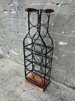 GOODWOOD Vintage Iron and Wood Wine Rack