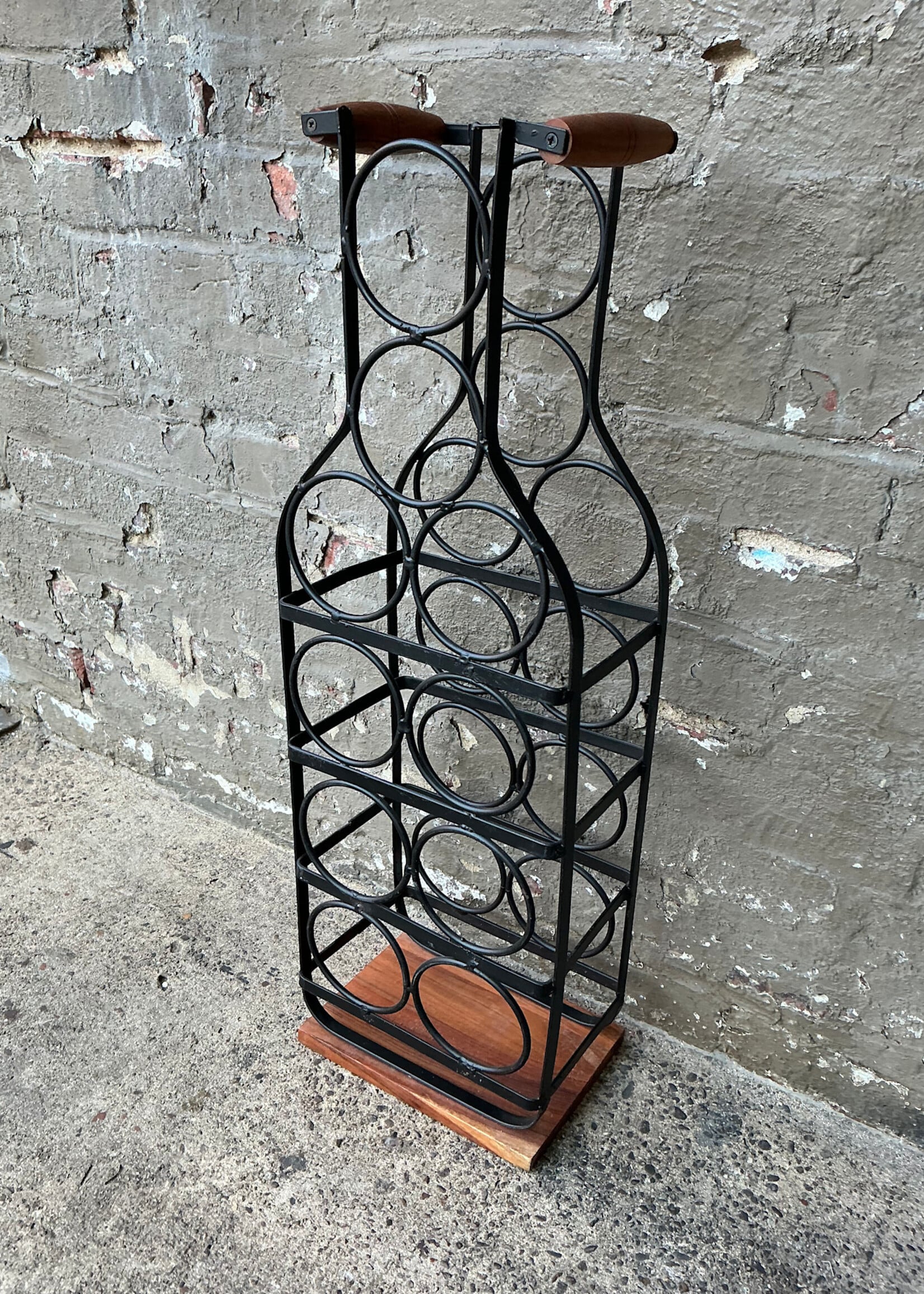 GOODWOOD Vintage Iron and Wood Wine Rack