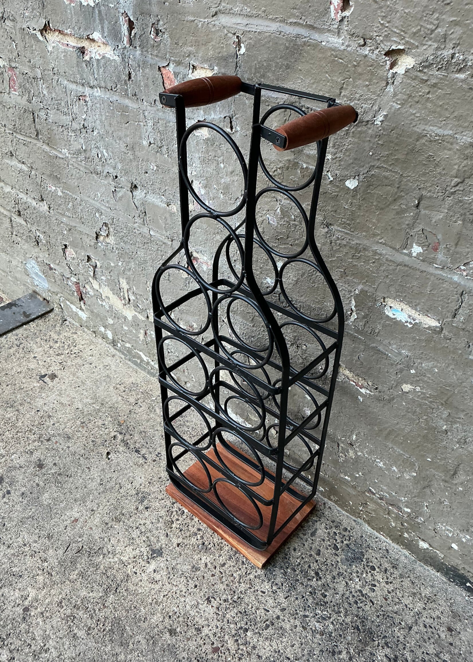 GOODWOOD Vintage Iron and Wood Wine Rack
