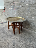 GOODWOOD Small Brass Tray on Stand