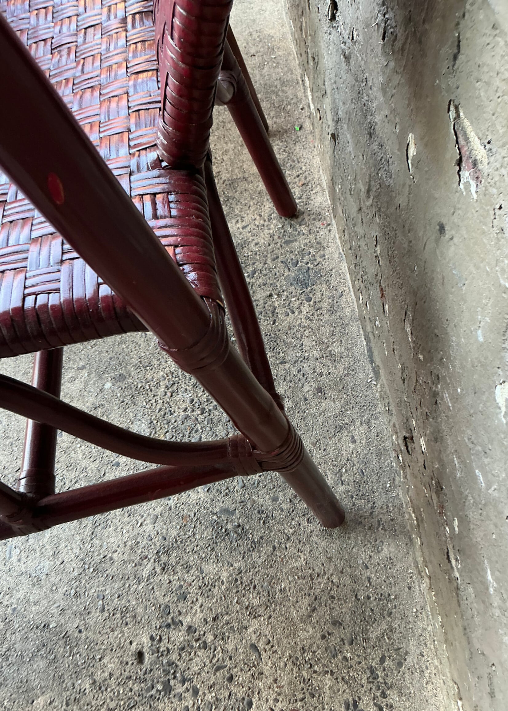 GOODWOOD Pair of Chinese Style Ratan Arm Chairs
