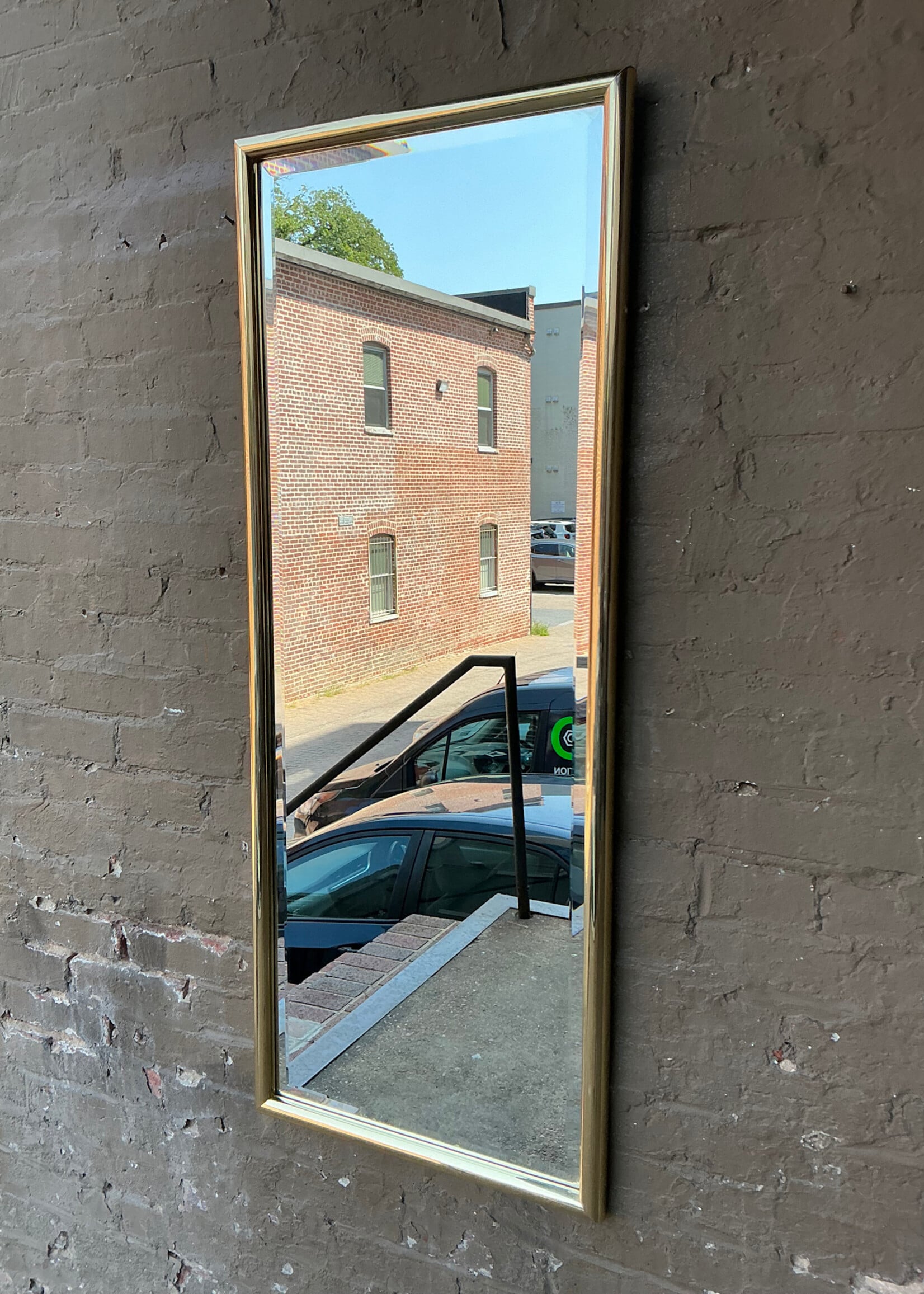 GOODWOOD Vintage Brass Framed Mirror