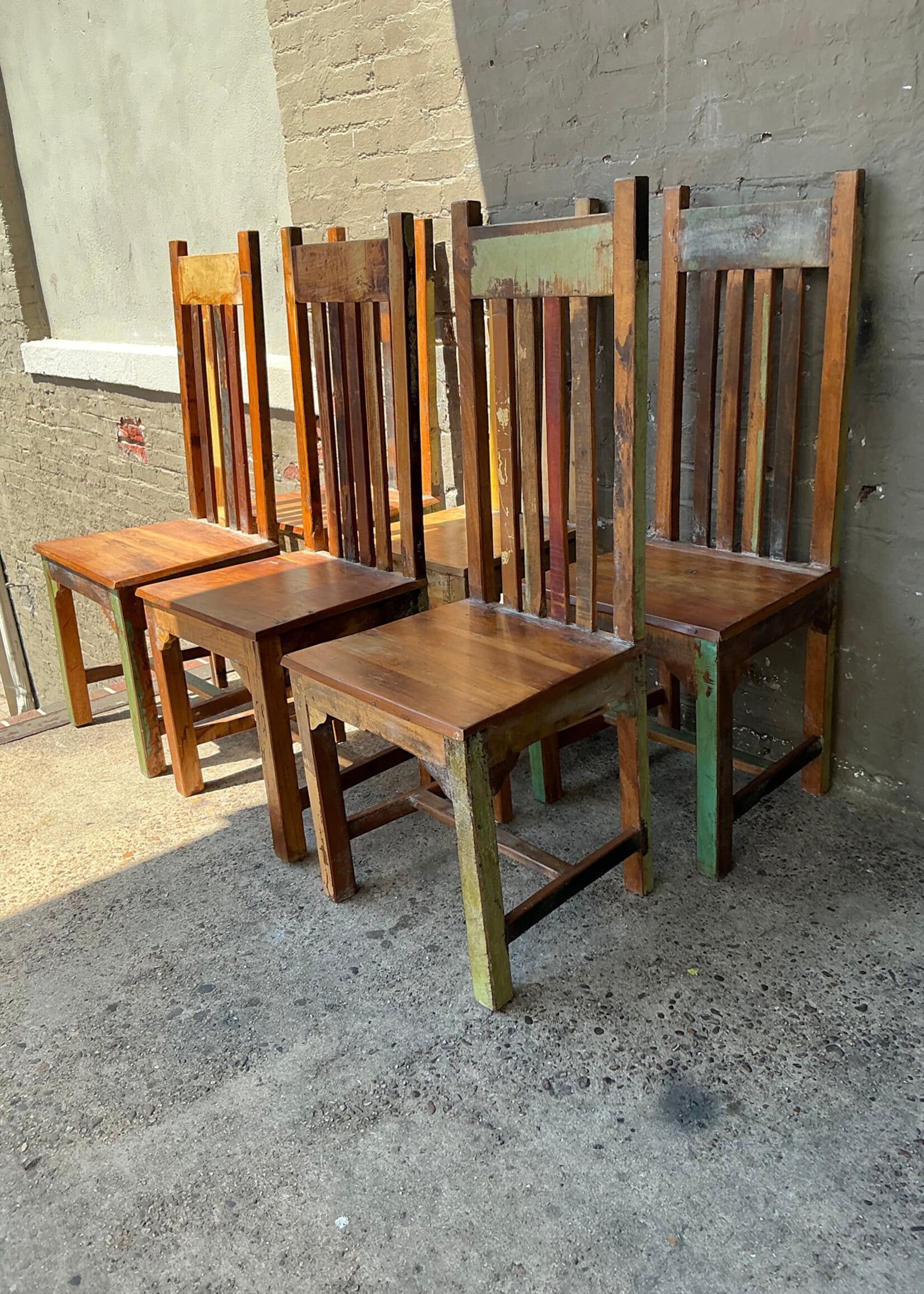 GOODWOOD Set of Six Rustic Farmhouse Chairs