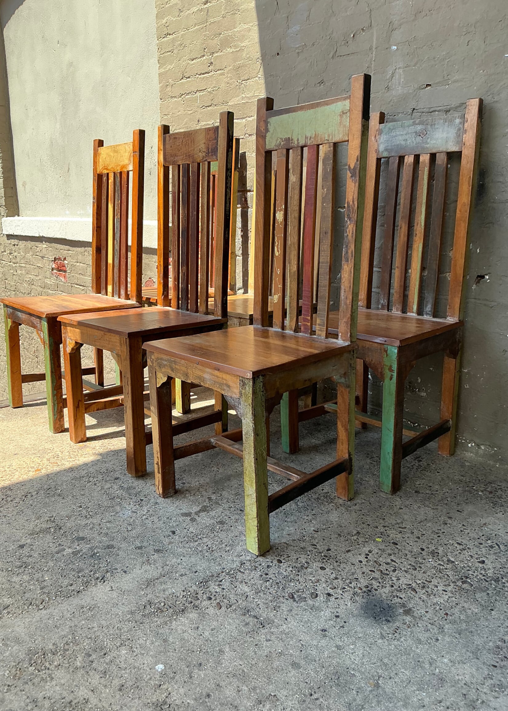 GOODWOOD Set of Six Rustic Farmhouse Chairs