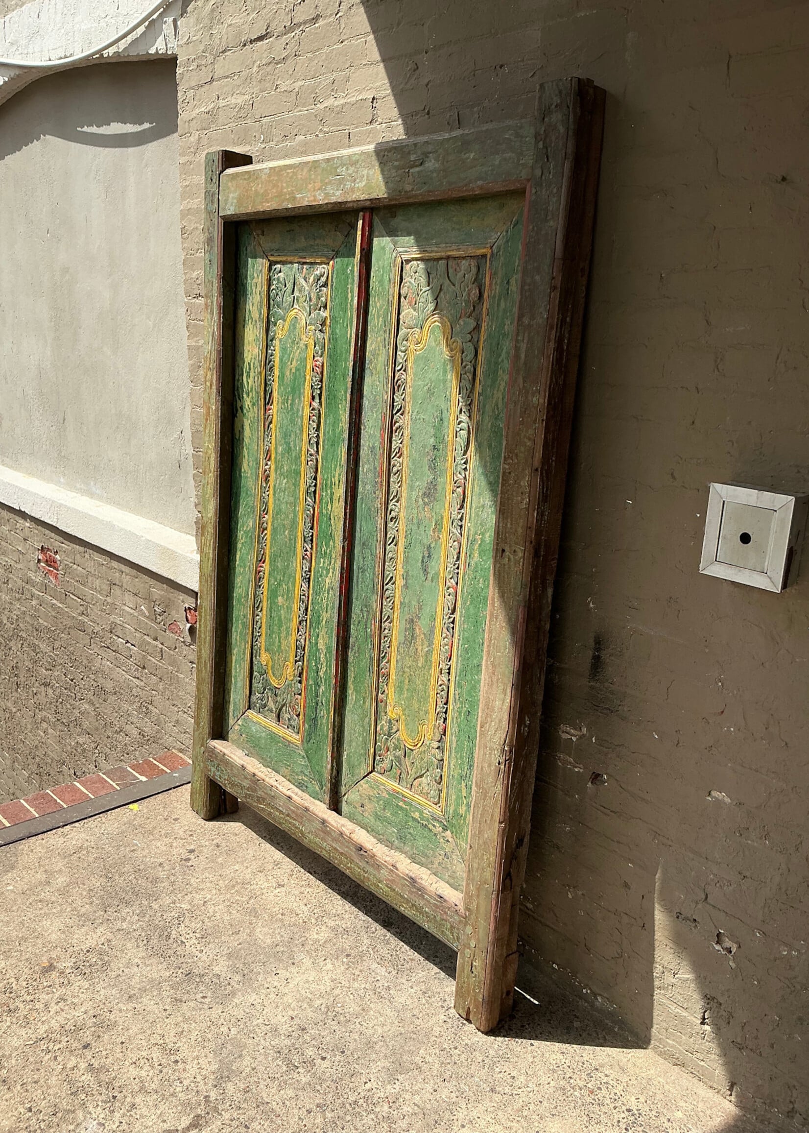 GOODWOOD Antique Hand Carved Painted Doors