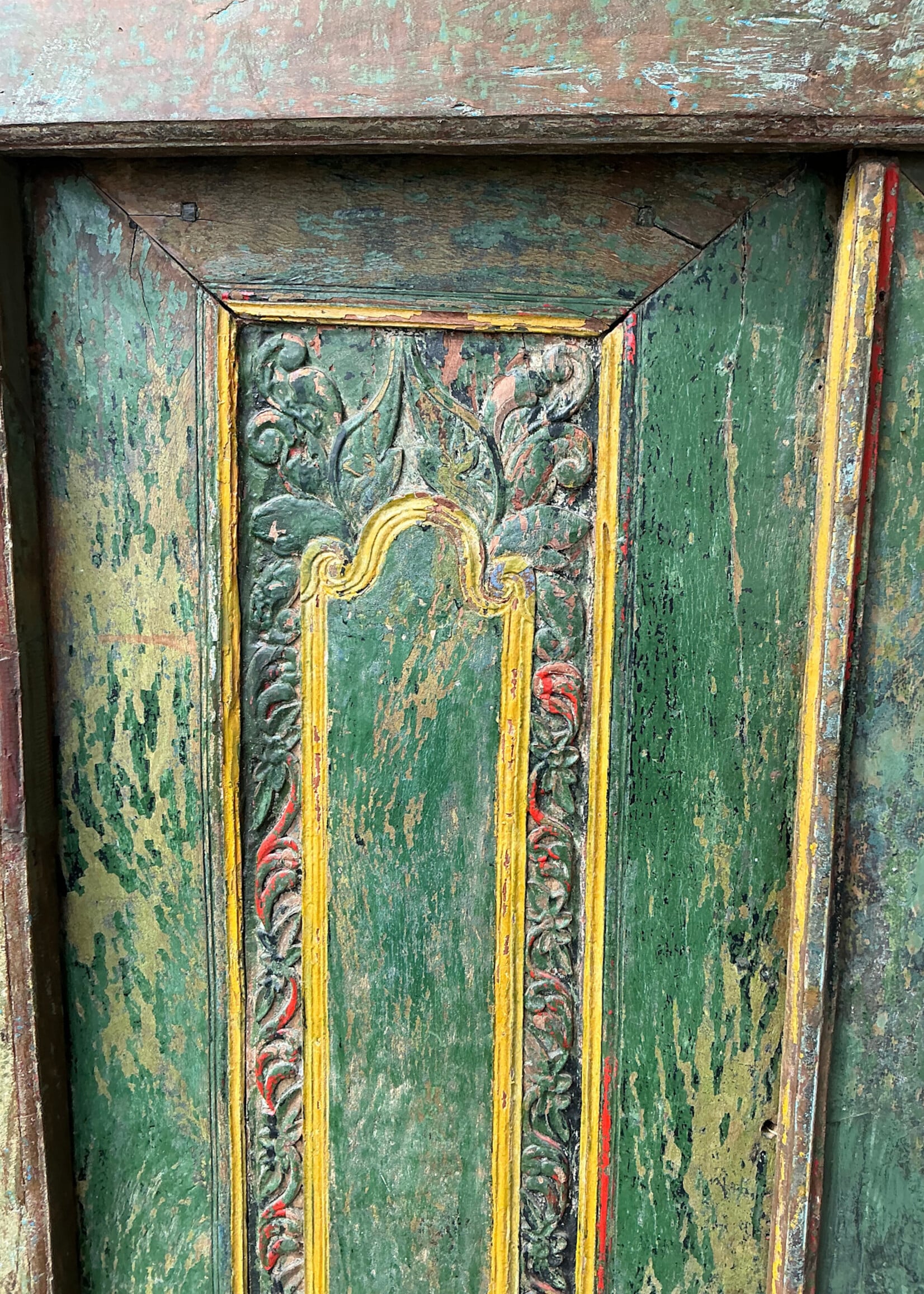 GOODWOOD Antique Hand Carved Painted Doors