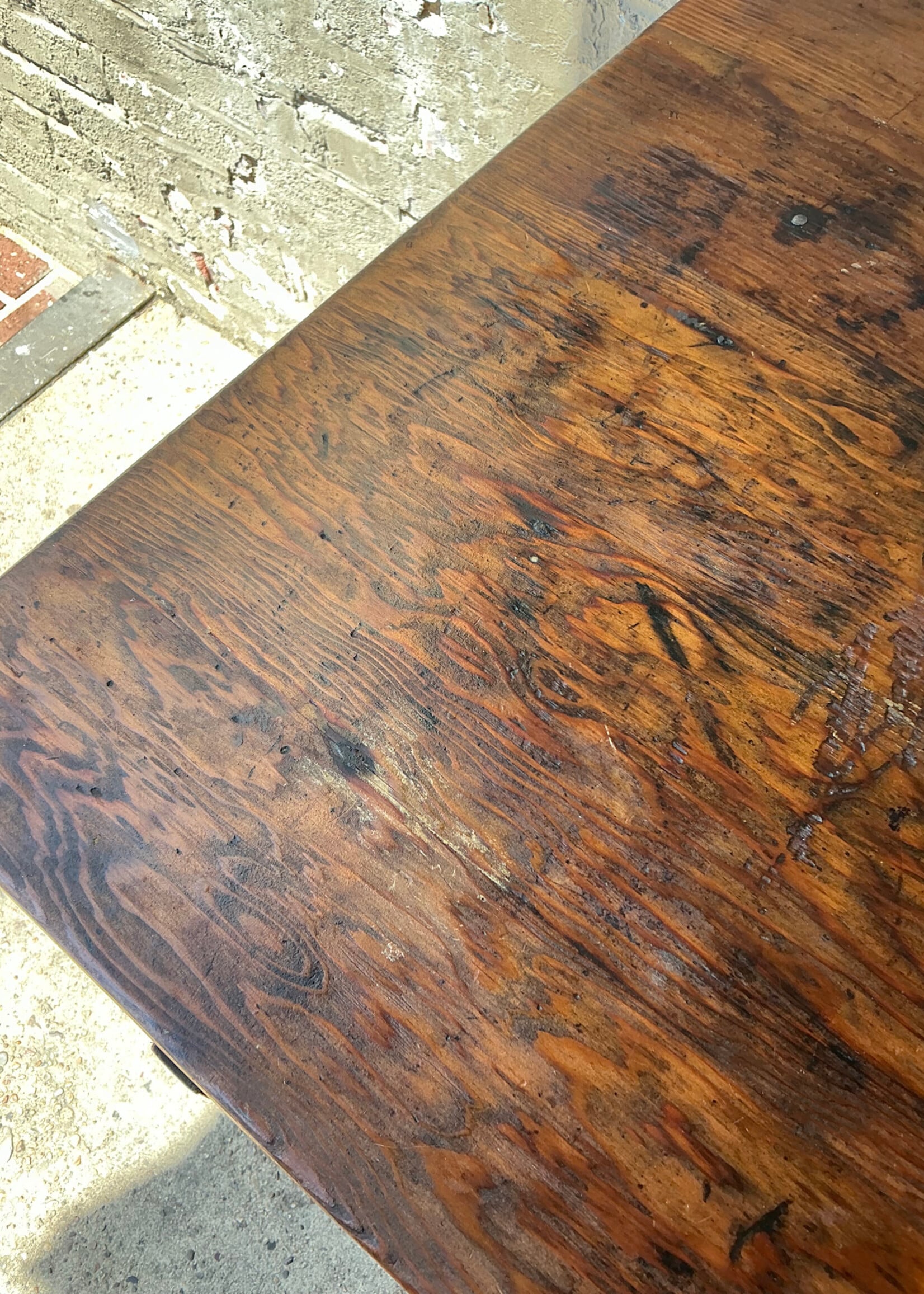 GOODWOOD Vintage Pine Trestle Table