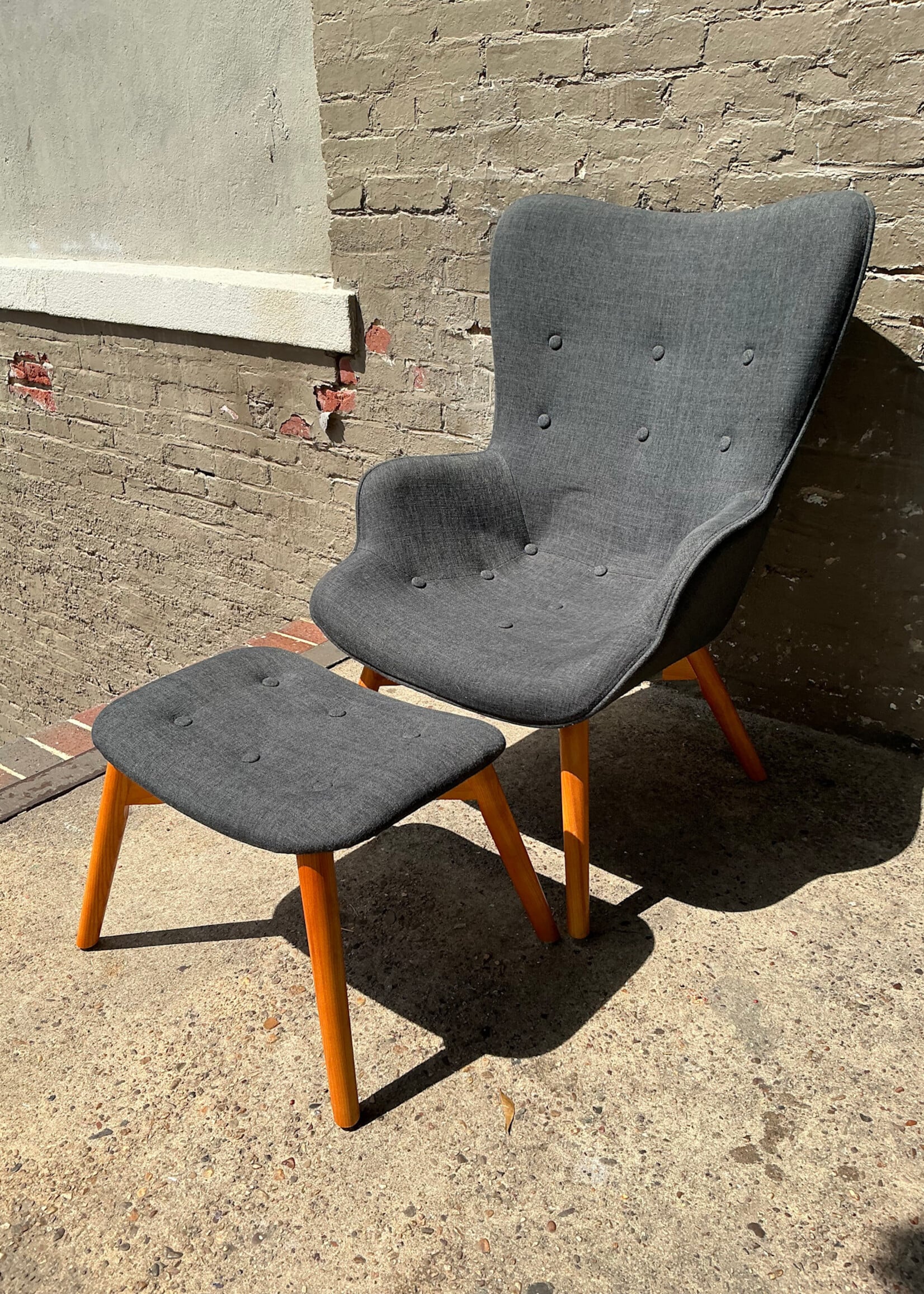 GOODWOOD MCM Style Lounge Chair & Ottoman