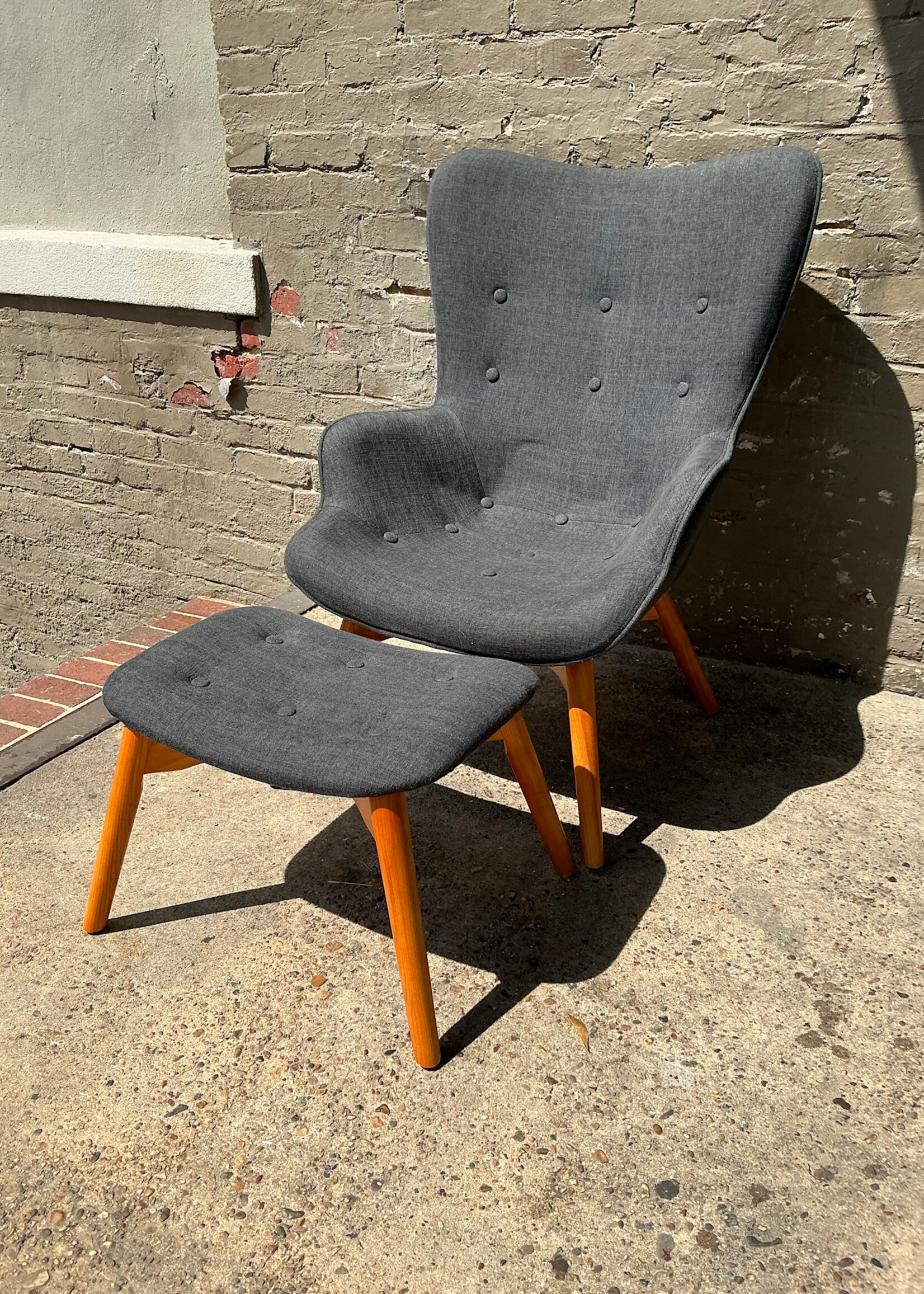 GOODWOOD MCM Style Lounge Chair & Ottoman