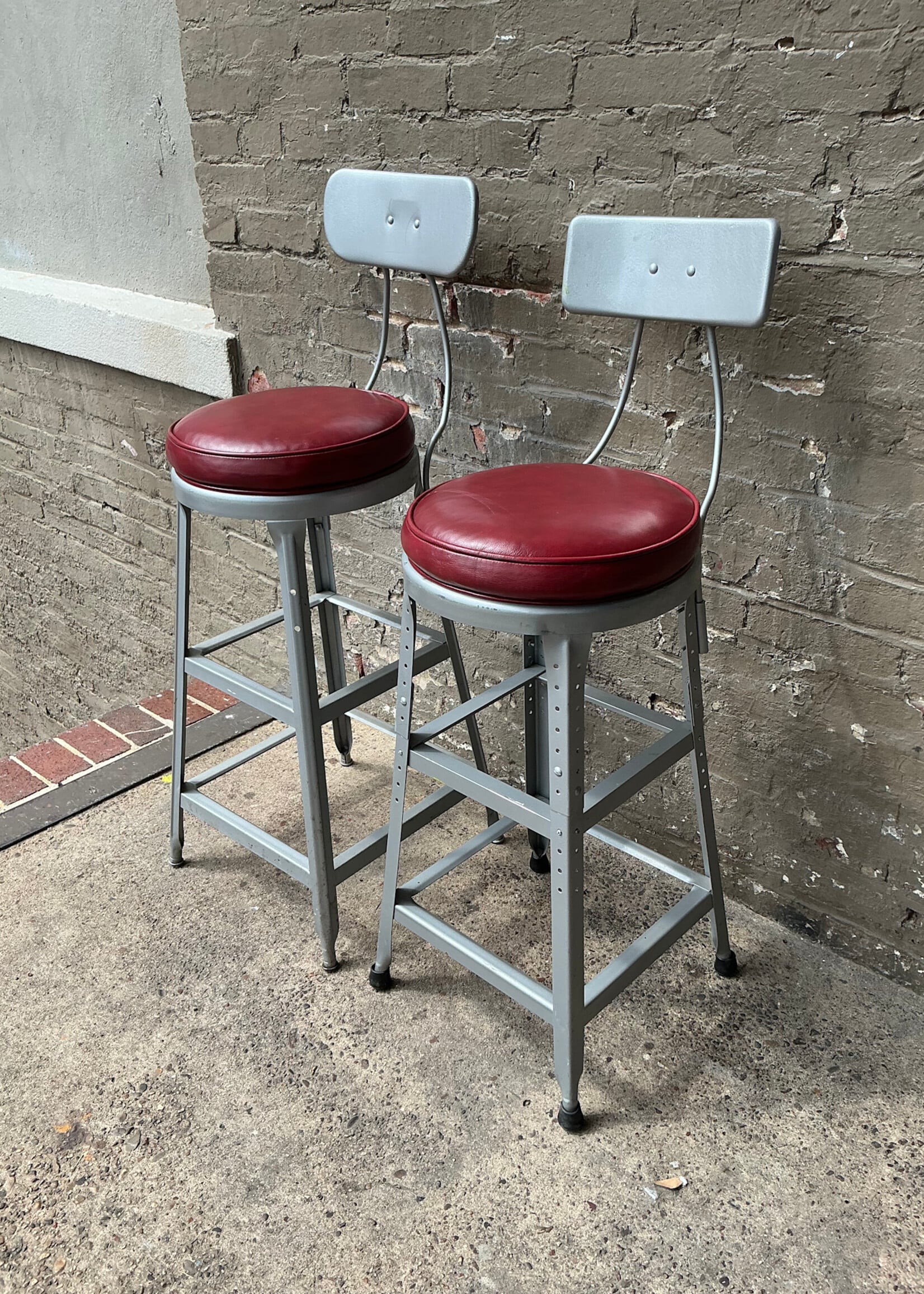 GOODWOOD Pair of Industrial Stools
