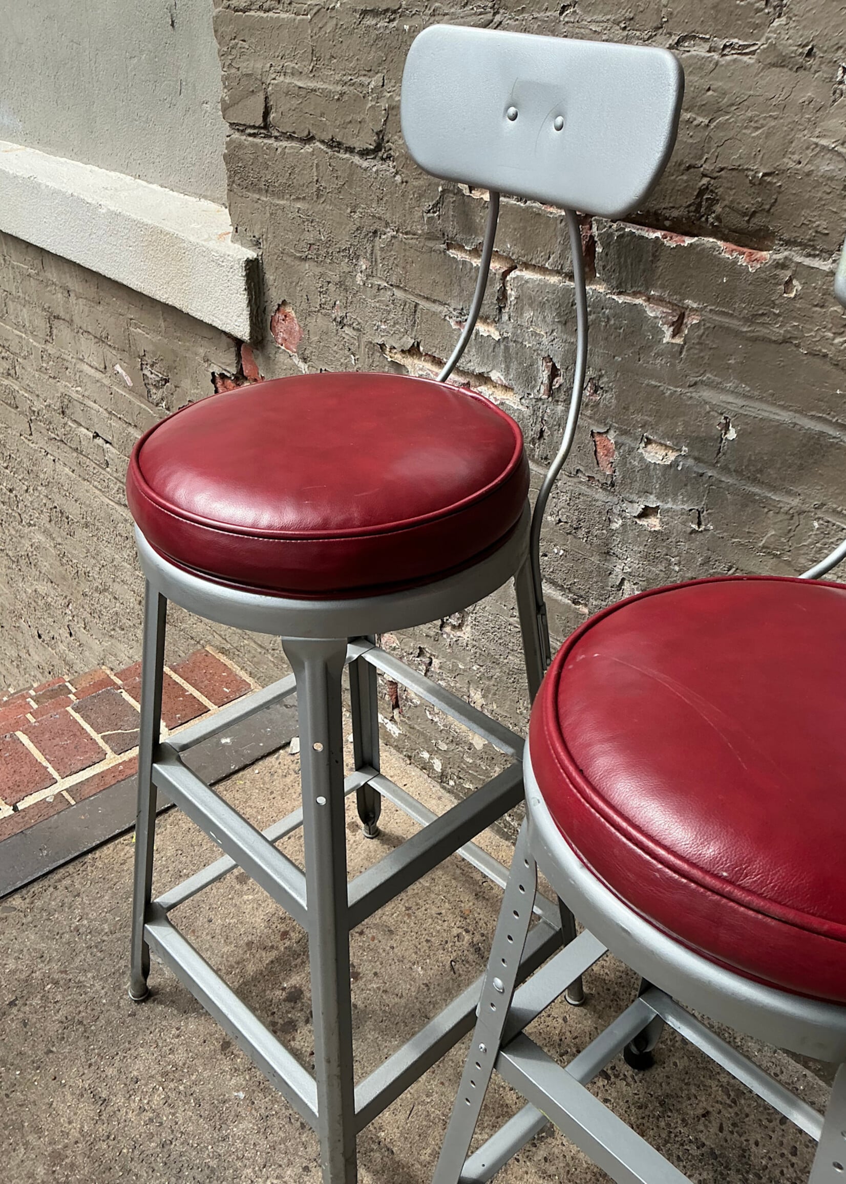 GOODWOOD Pair of Industrial Stools