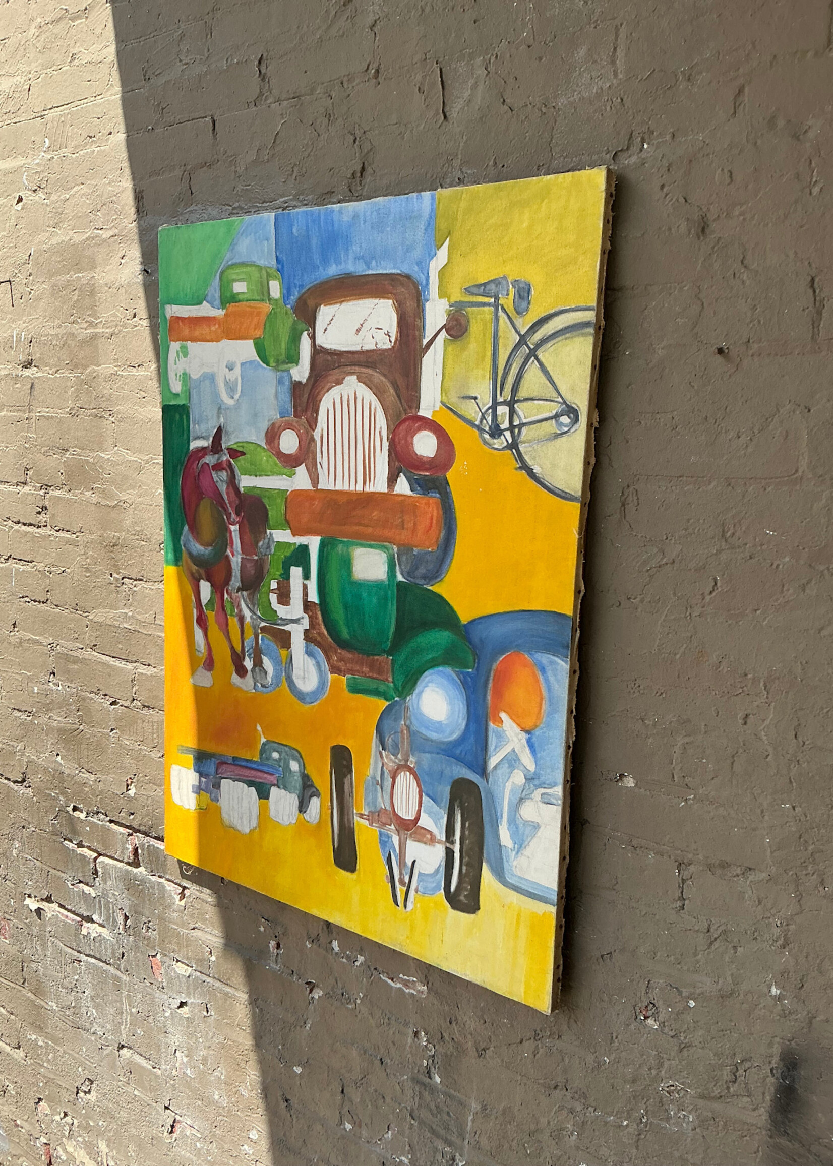 GOODWOOD Transportation, Oil on Canvas Unsigned