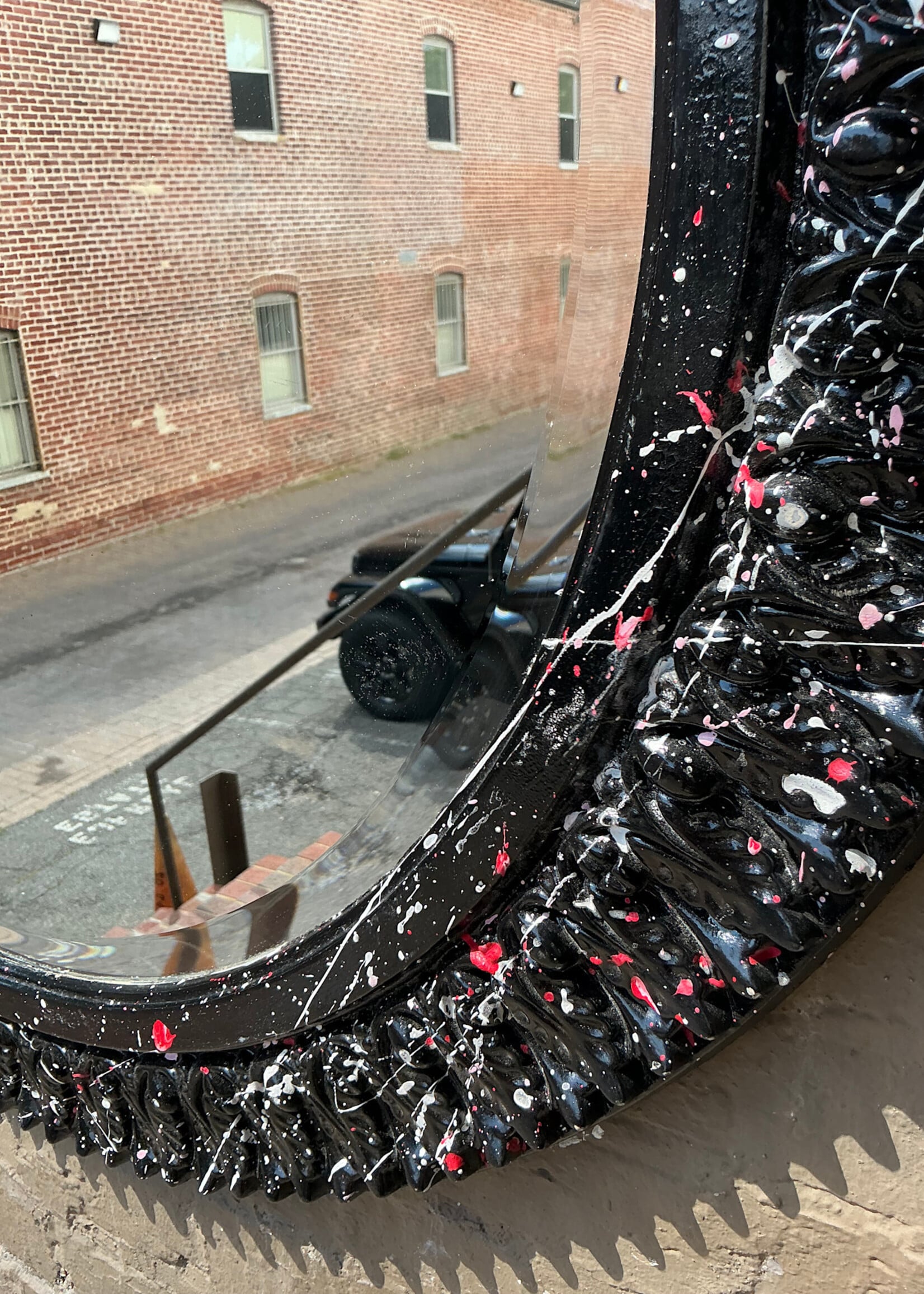 GOODWOOD Vintage Splash Painted Mirror