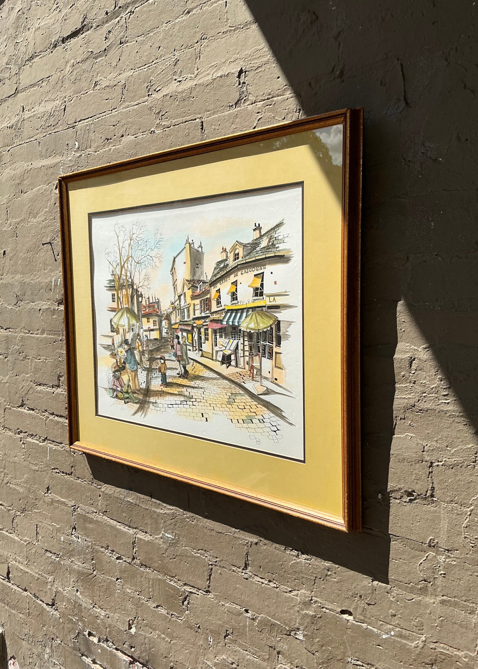 GOODWOOD Rue de Artistes Oil on Paper, Nikol
