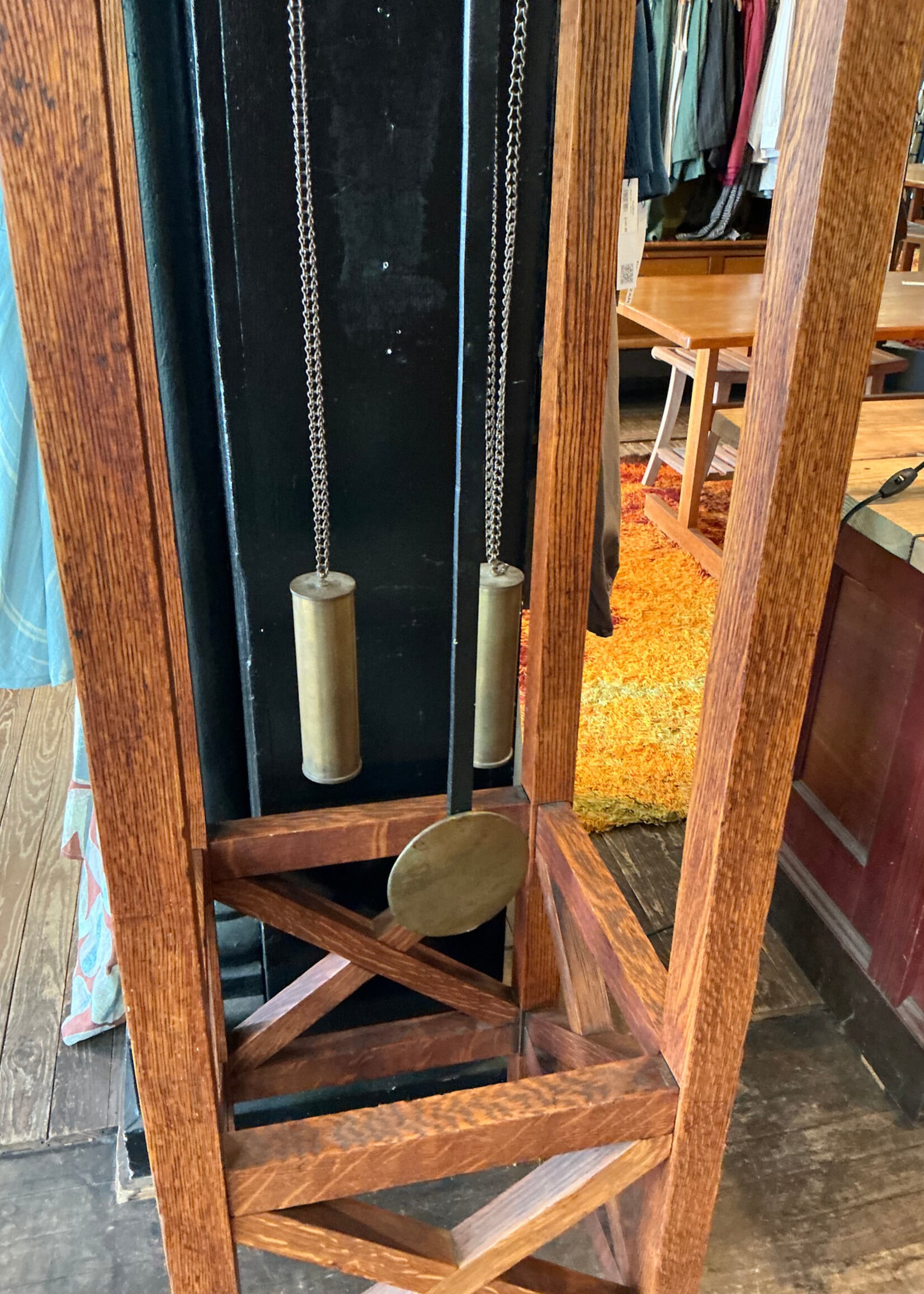 Antique Oak Mission Grandfather Clock (non-working)