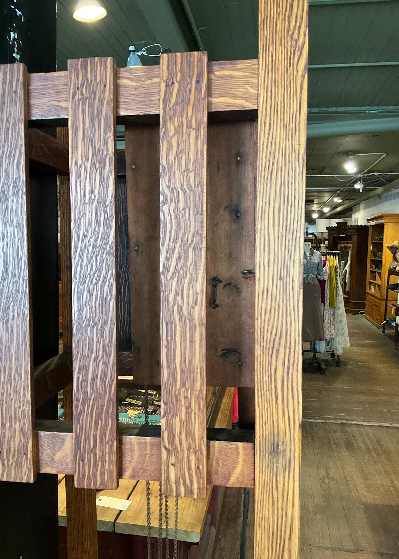 Antique Oak Mission Grandfather Clock (non-working)
