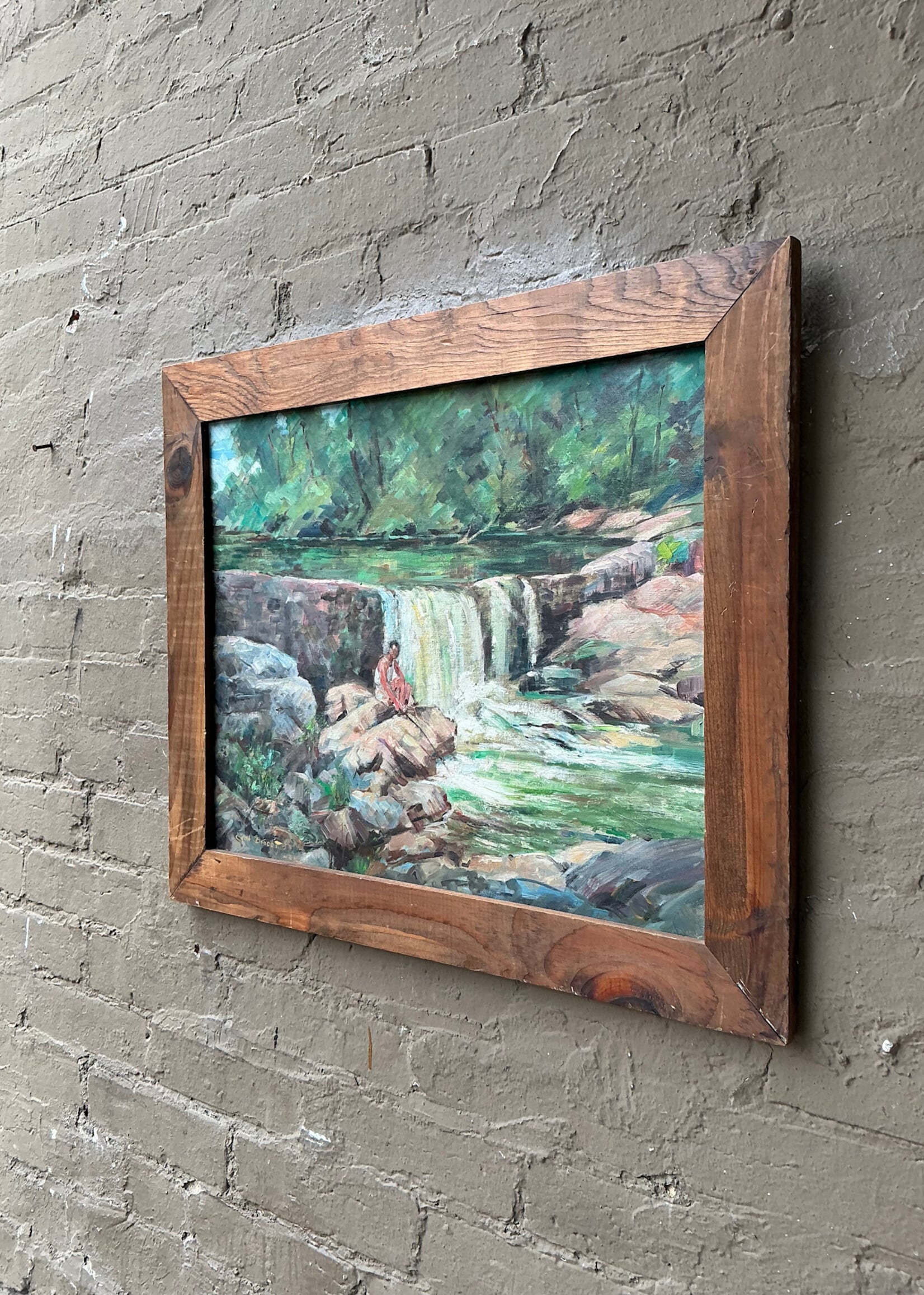 GOODWOOD Fisherman, Edith Brecht - Oil on Board