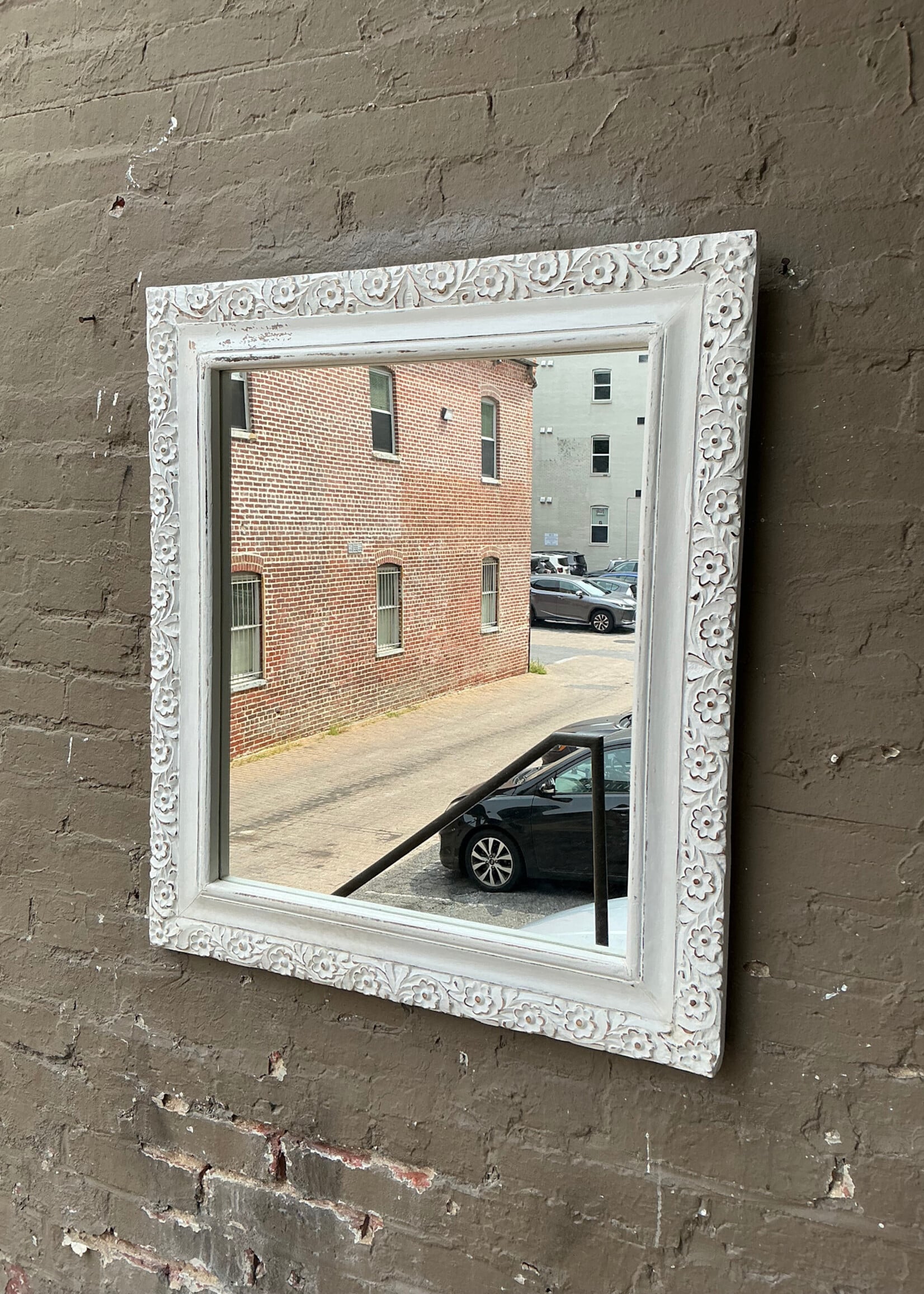 GOODWOOD Vintage Floral Painted Mirror