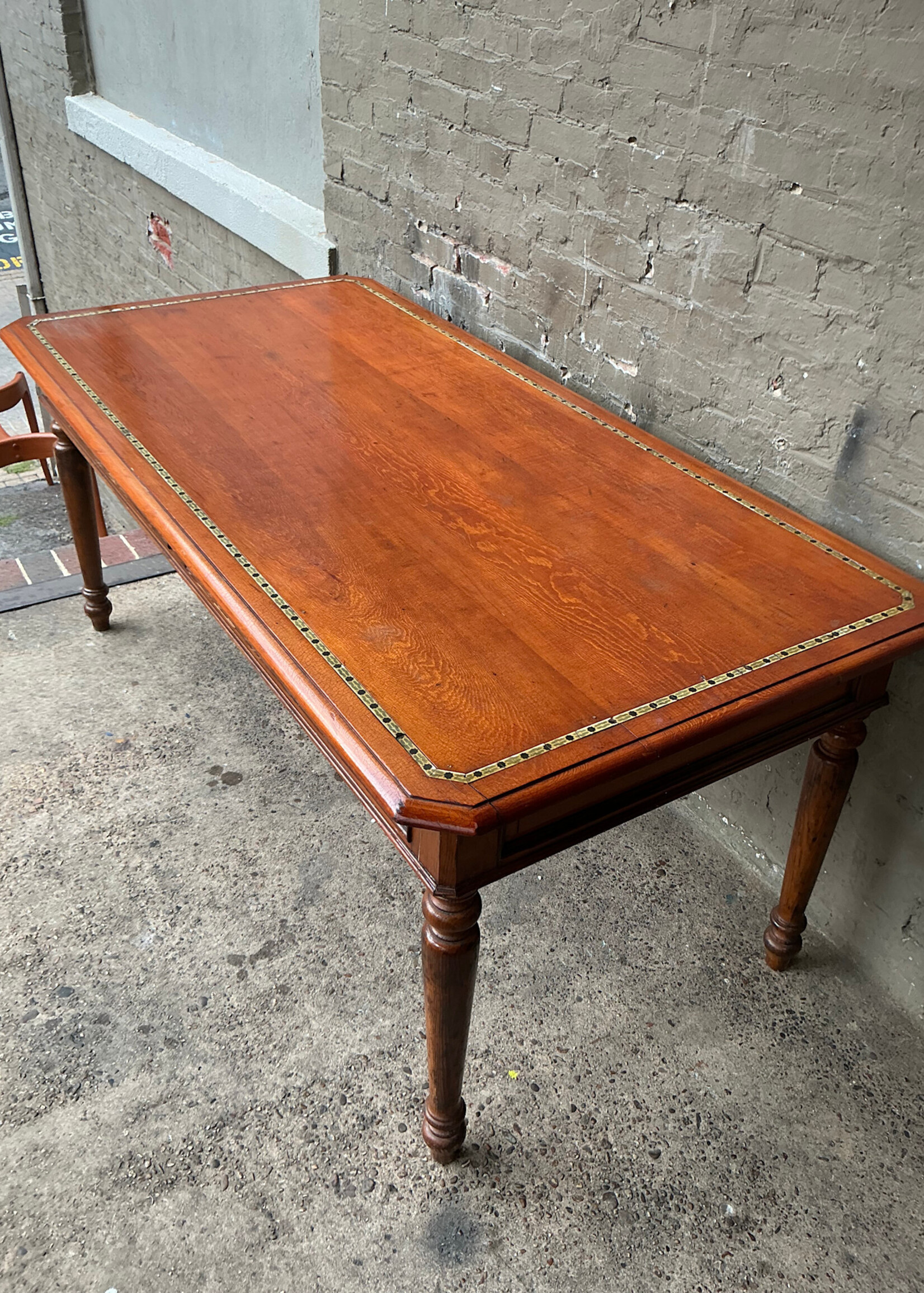 GOODWOOD 19th Century Pine Table with Inlay