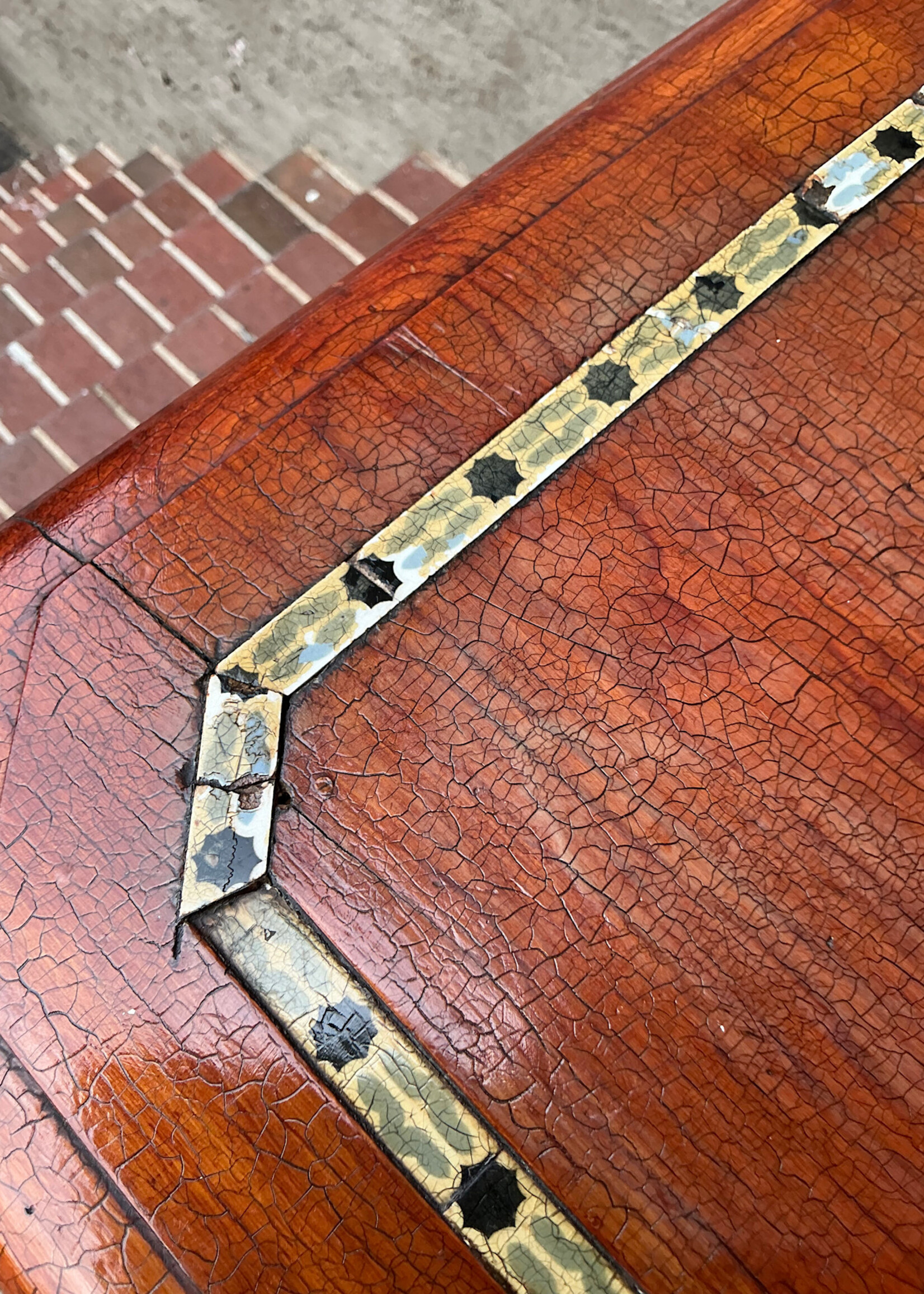 GOODWOOD 19th Century Pine Table with Inlay