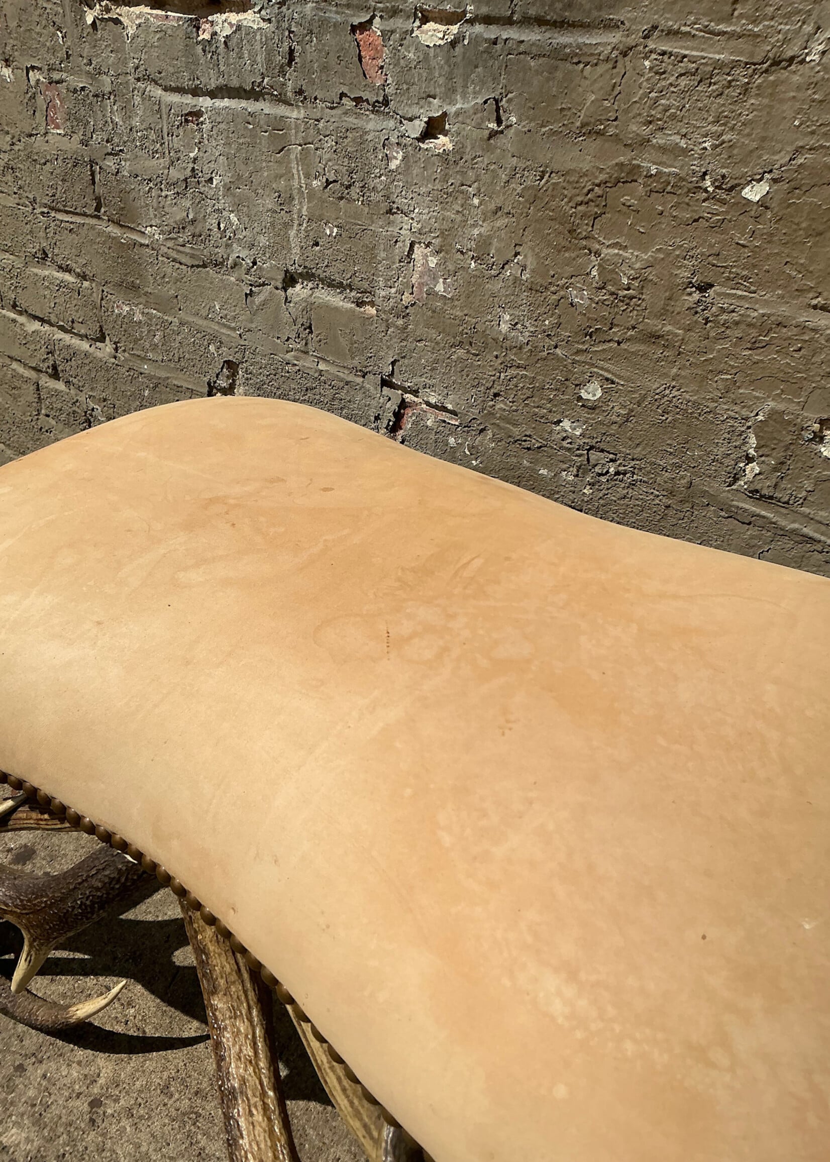GOODWOOD Leather and Horn Foot Stool