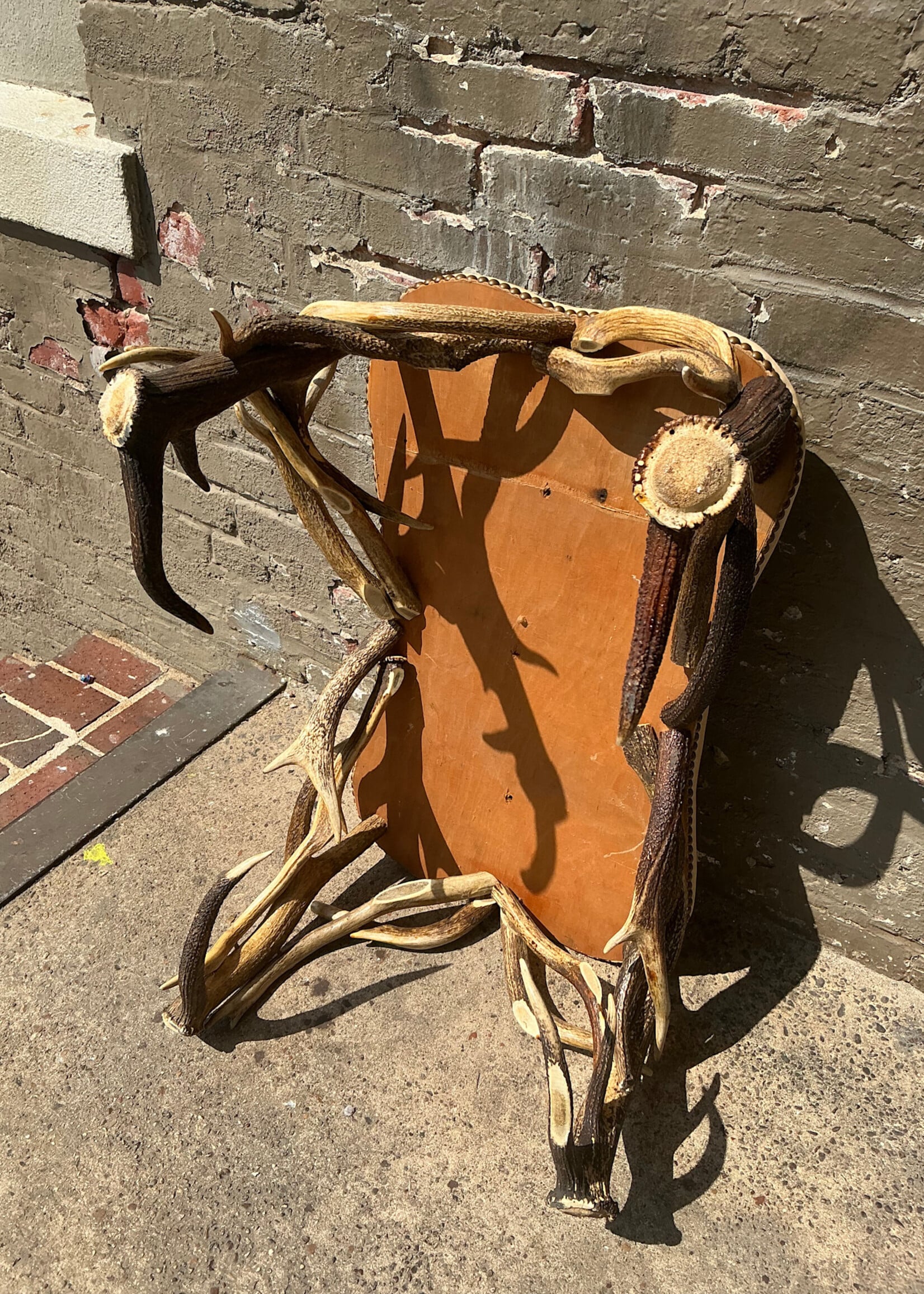 GOODWOOD Leather and Horn Foot Stool