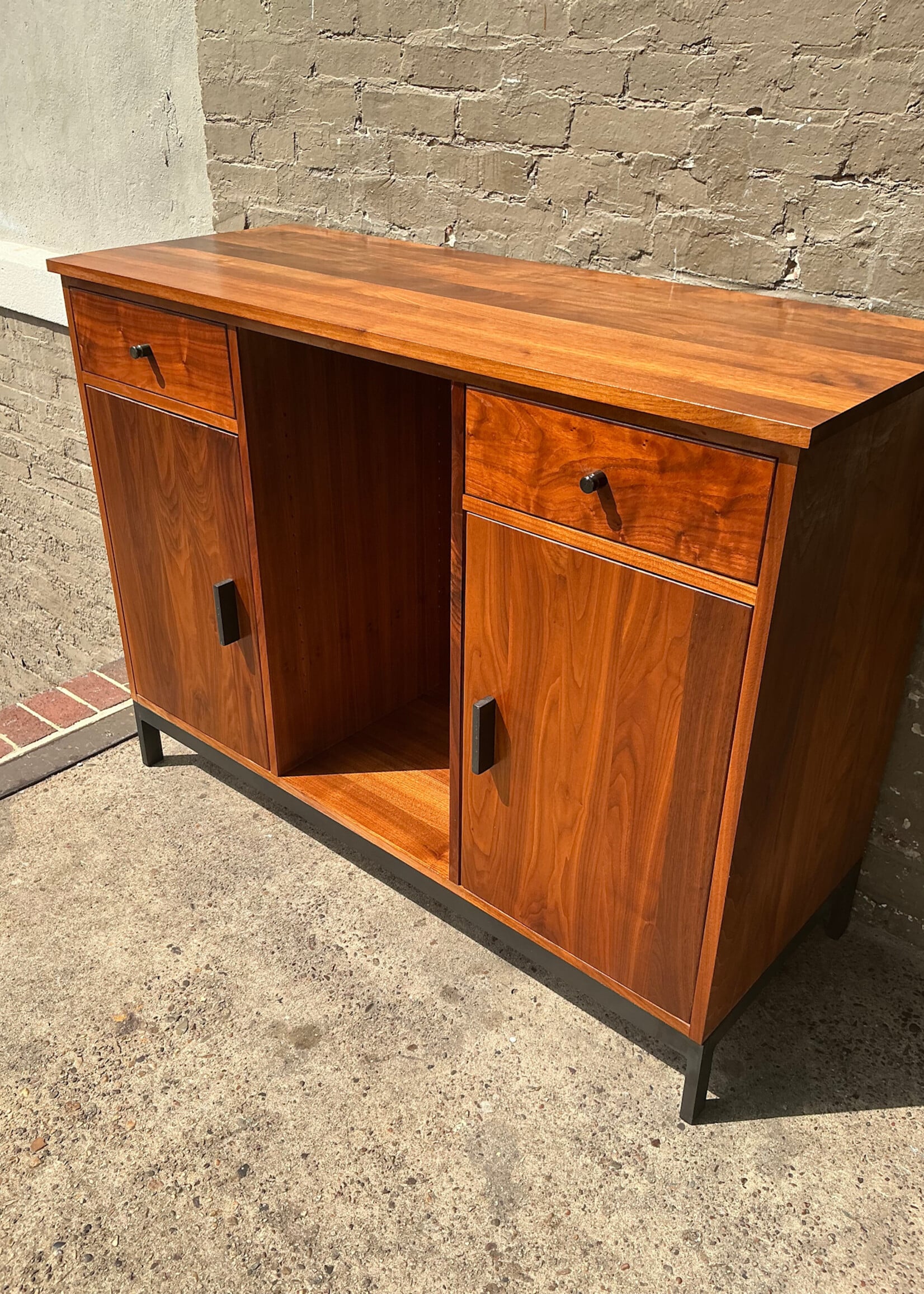 GOODWOOD Solid Walnut Server (no shelves)