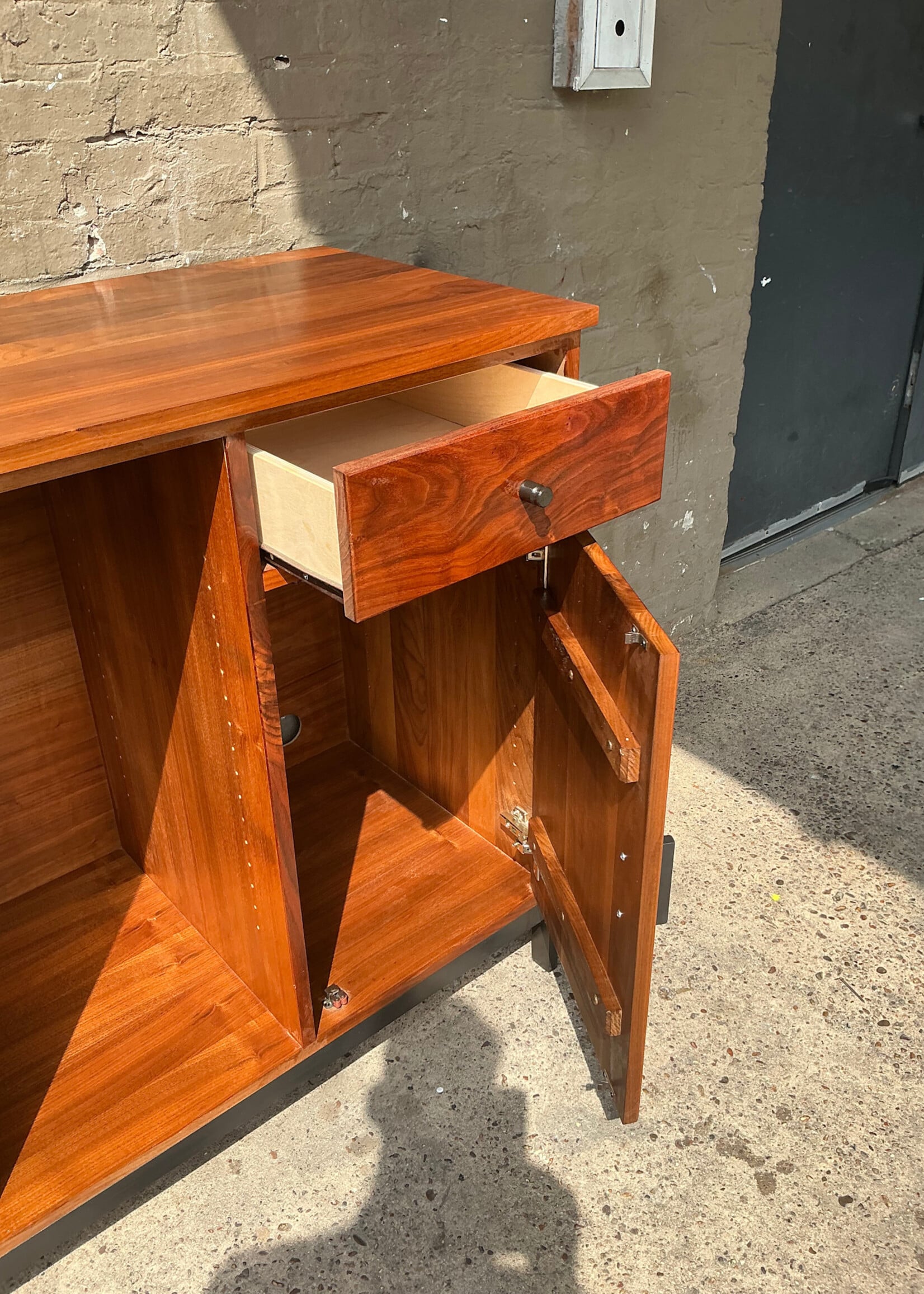 GOODWOOD Solid Walnut Server (no shelves)