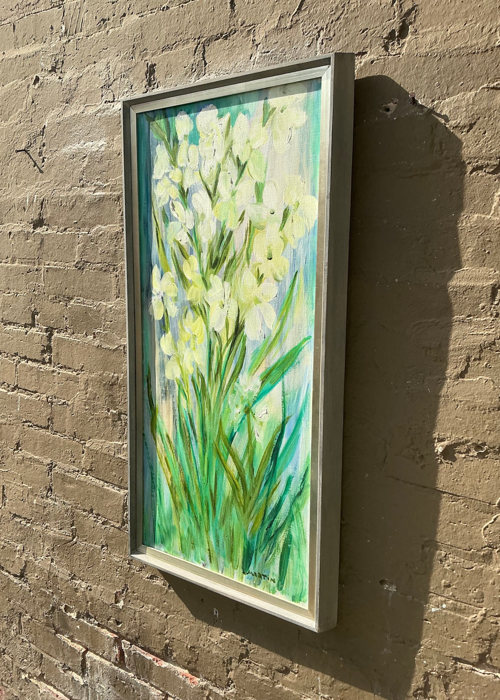 GOODWOOD Floral Painting, Oil on Board, Martin