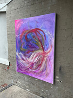 GOODWOOD Large Vertical Abstract, Oil on Canvas