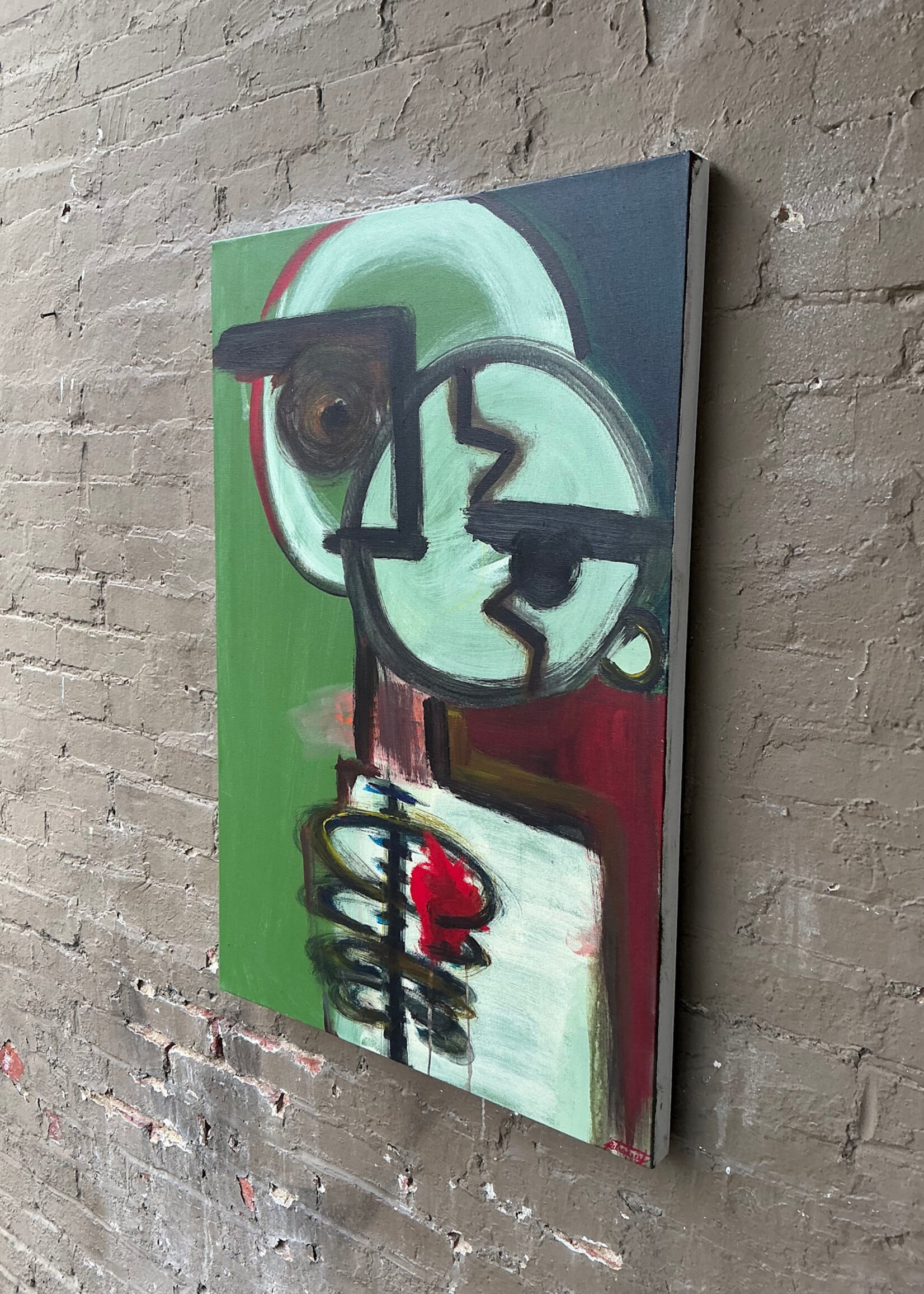 GOODWOOD Green Man, Oil on Canvas