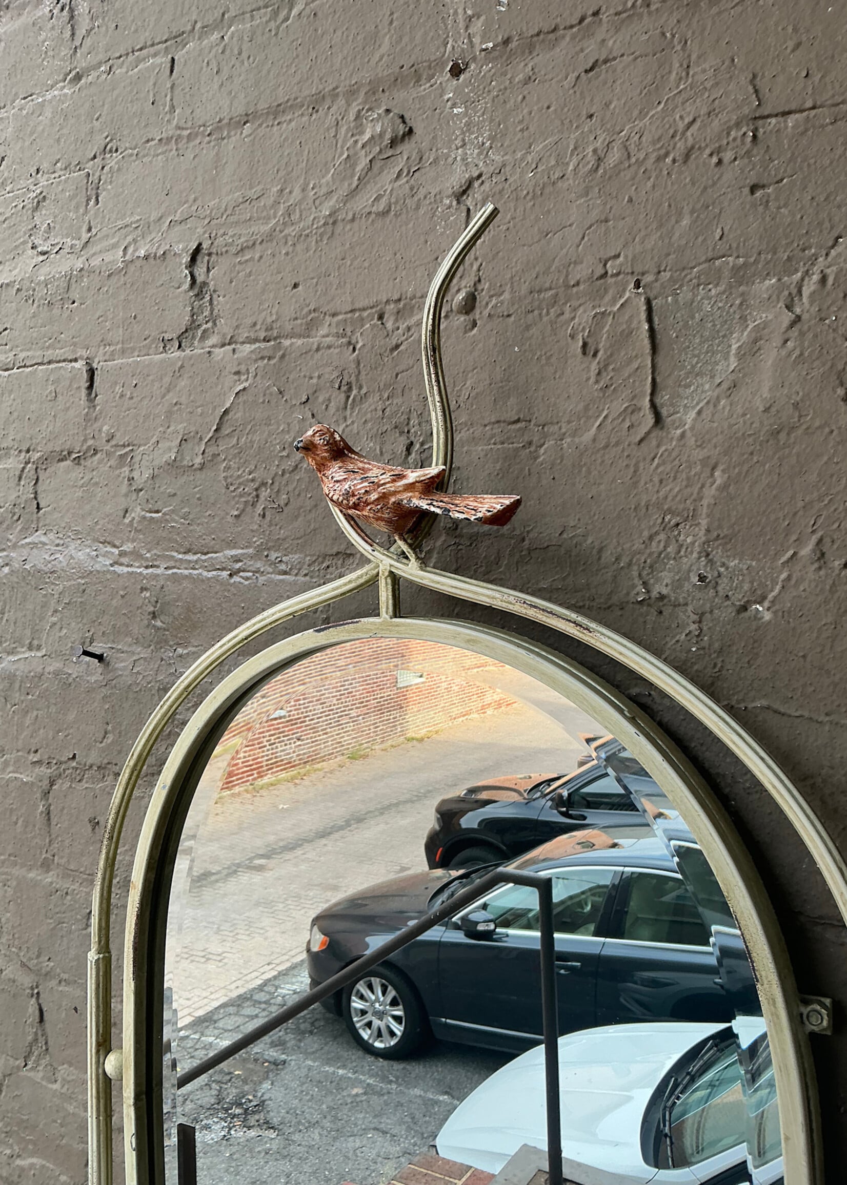 GOODWOOD Iron Framed Mirror with Bird